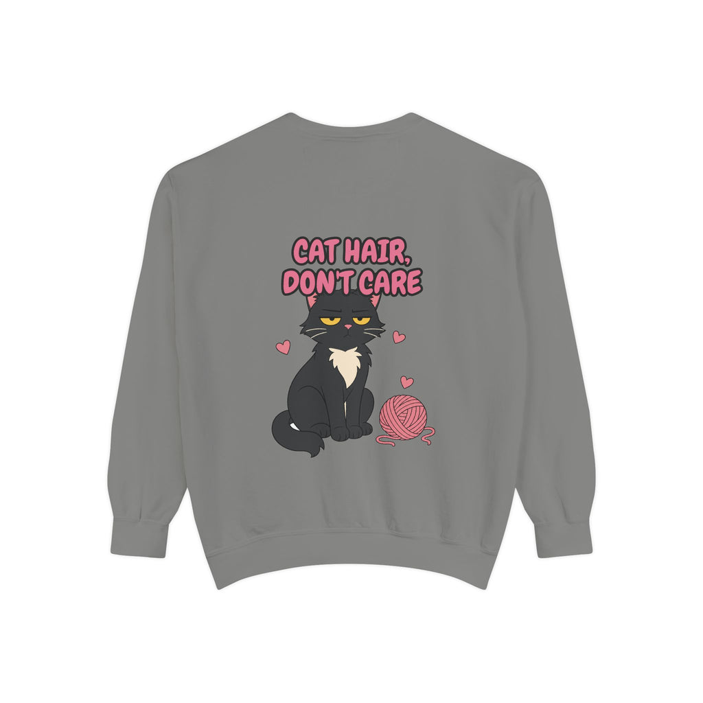 Cat Hair Don't Care Shirt, Funny Cat Mom Tee, Cat Lover Gift, Cat Owner Sweatshirt