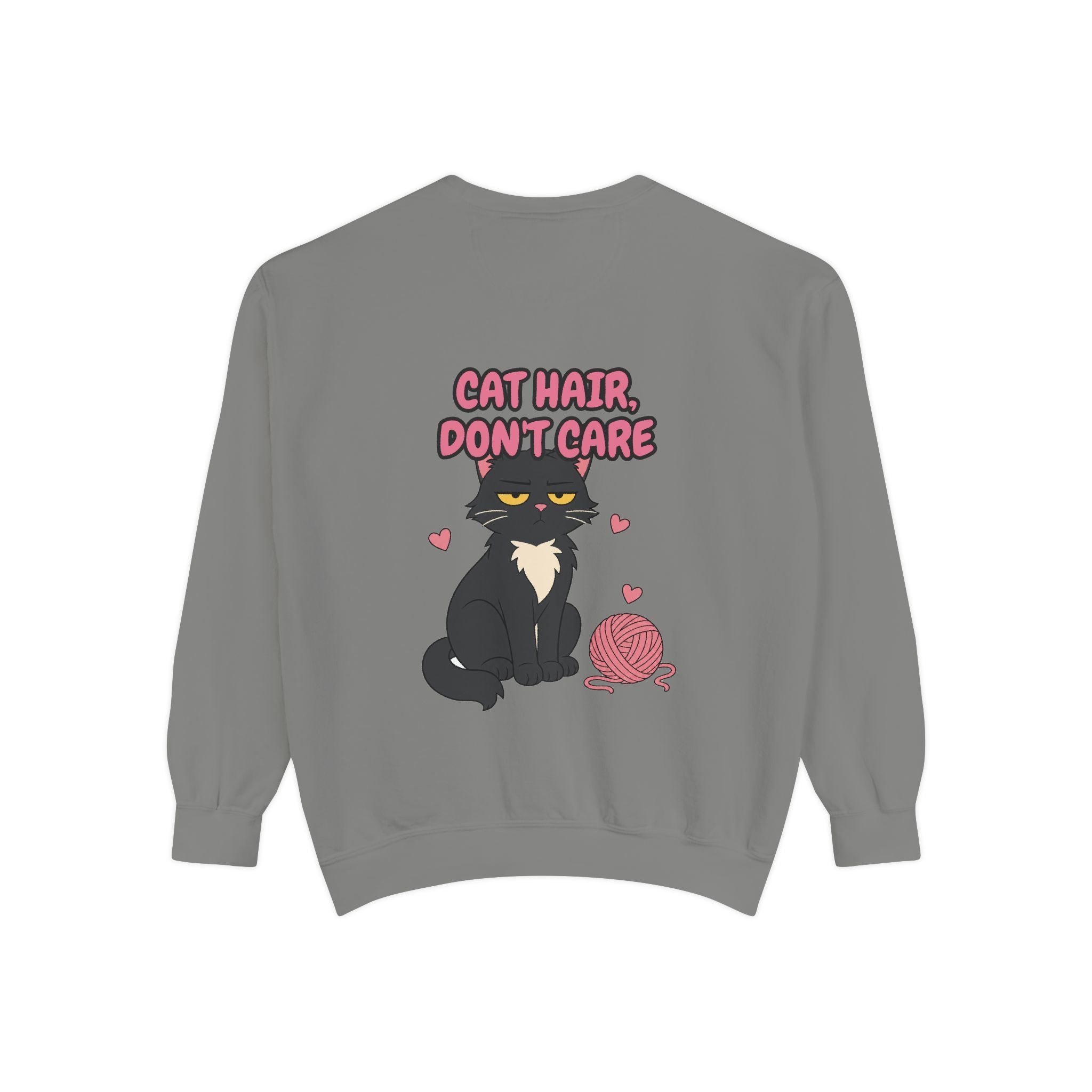 Cat Hair Don't Care Shirt, Funny Cat Mom Tee, Cat Lover Gift, Cat Owner Sweatshirt