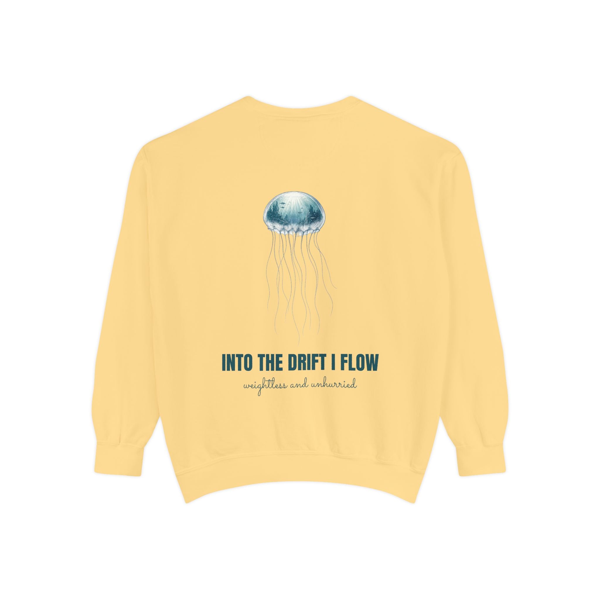 Into the Drift I Flow Shirt, Jellyfish Double Exposure Tee, Ocean Diver Sea Life Gift, Nautical Marine Sweatshirt
