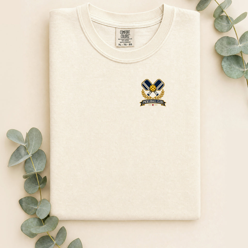 Embroidered Pickleball Club Crest Shirt