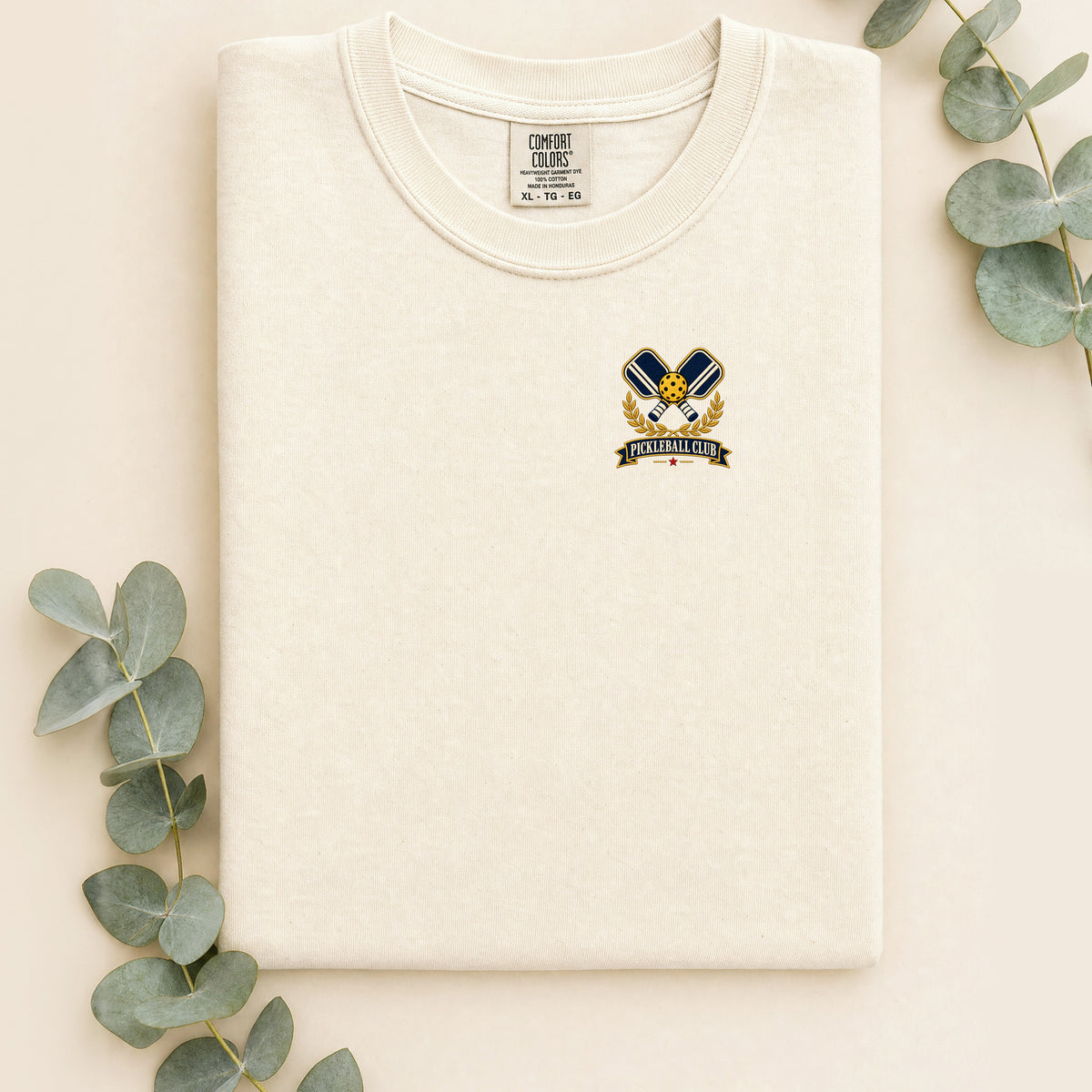 Embroidered Pickleball Club Crest Shirt