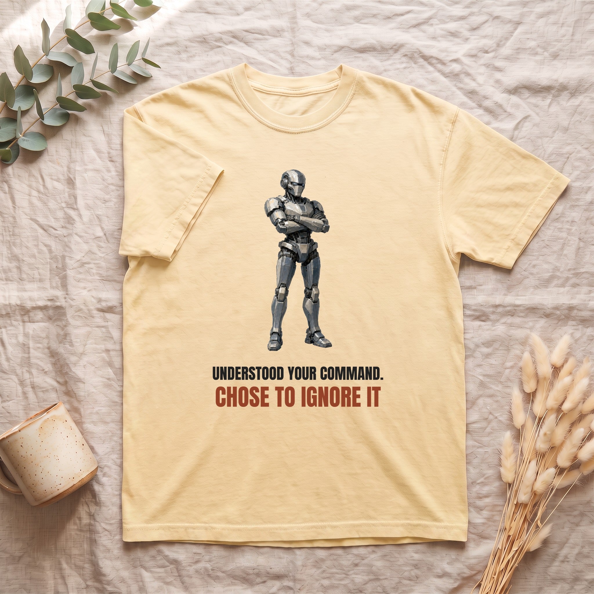 Understood Your Command Chose to Ignore It Shirt, Funny AI Robot Tee, Sarcastic Tech Programmer Gift, Sci-Fi Sweatshirt