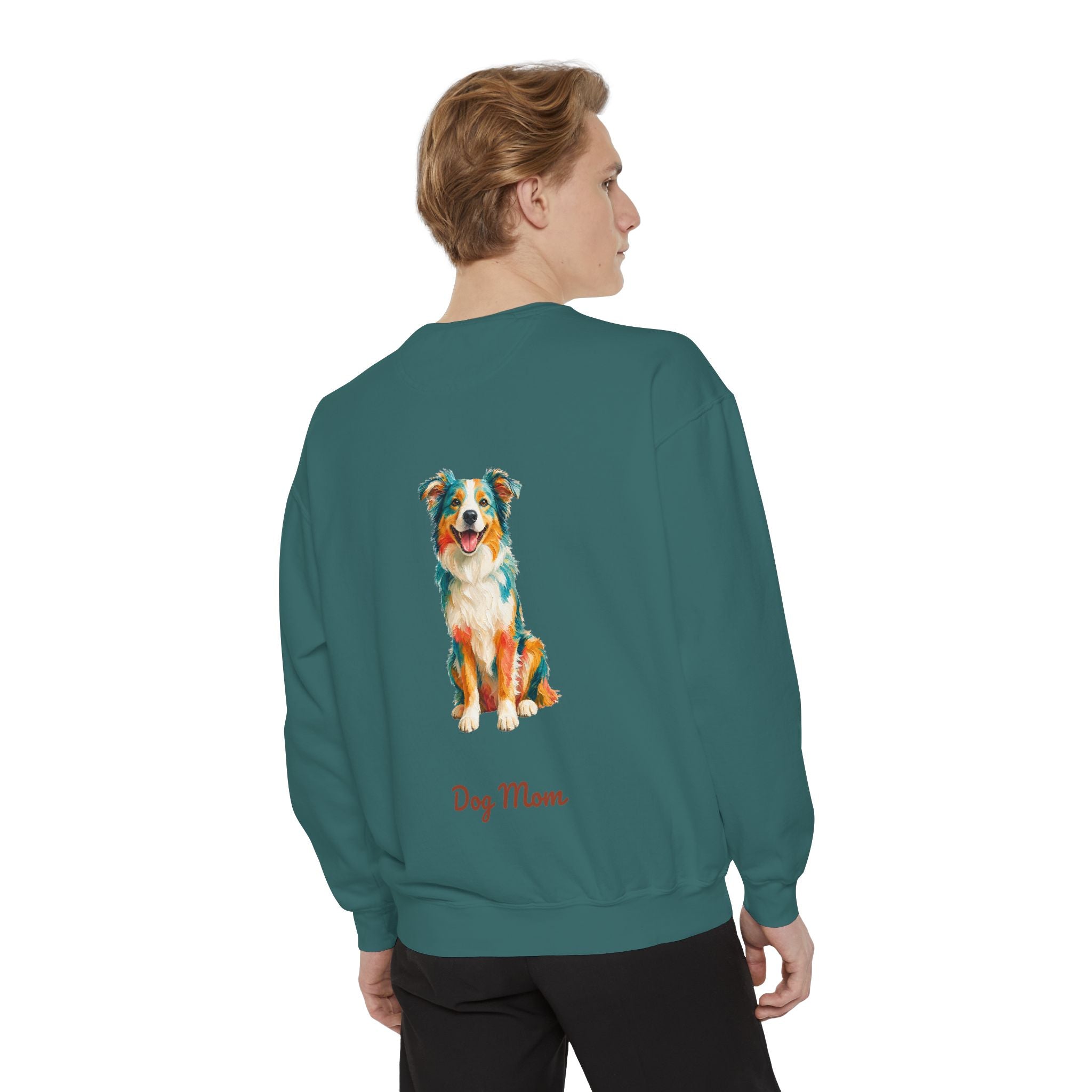 Dog Mom Shirt, Vibrant Painterly Dog Tee, Bold Dog Lover Gift, Colorful Dog Owner Sweatshirt