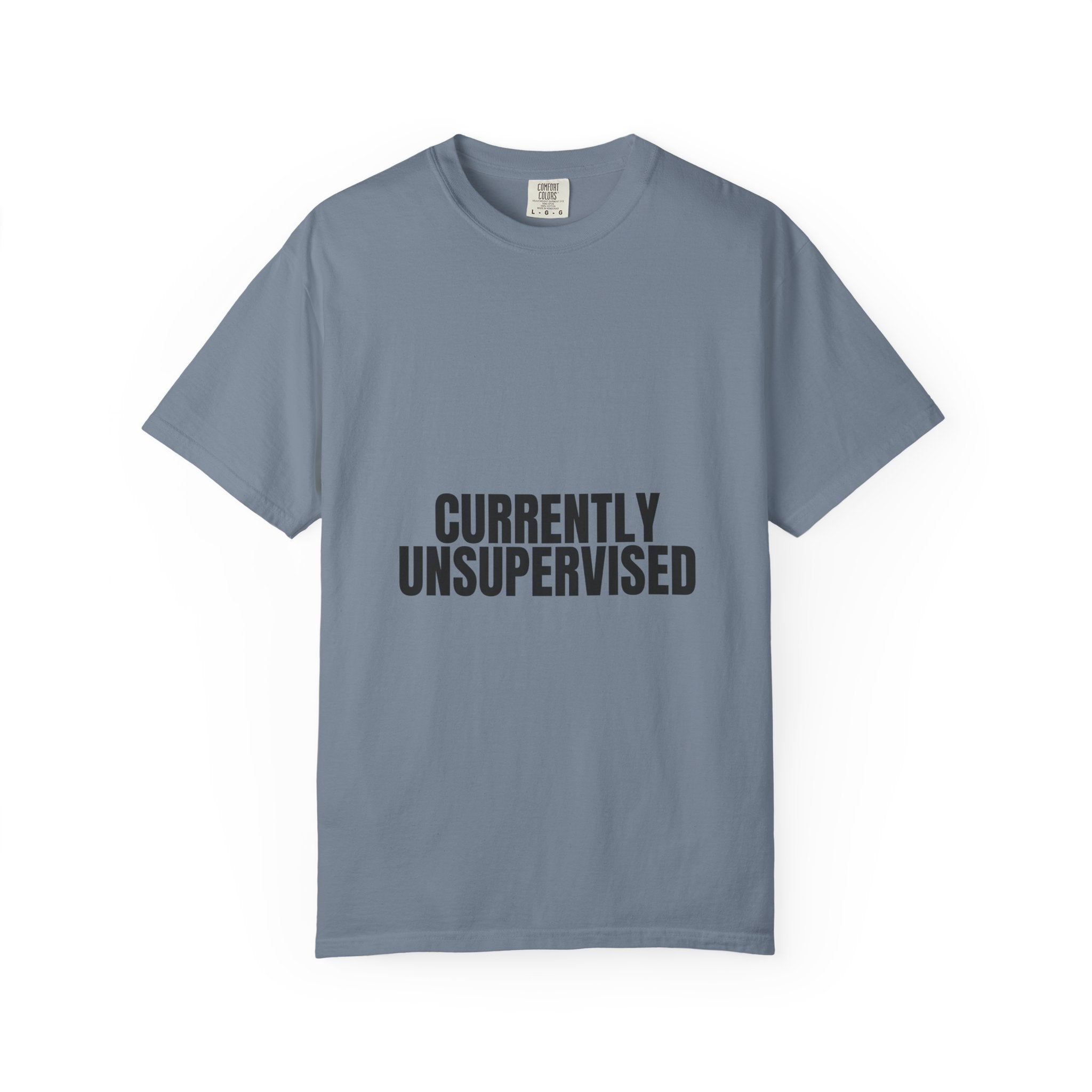 Currently Unsupervised Shirt, Funny Sarcastic Tee, Gag Gift, Humor Sweatshirt