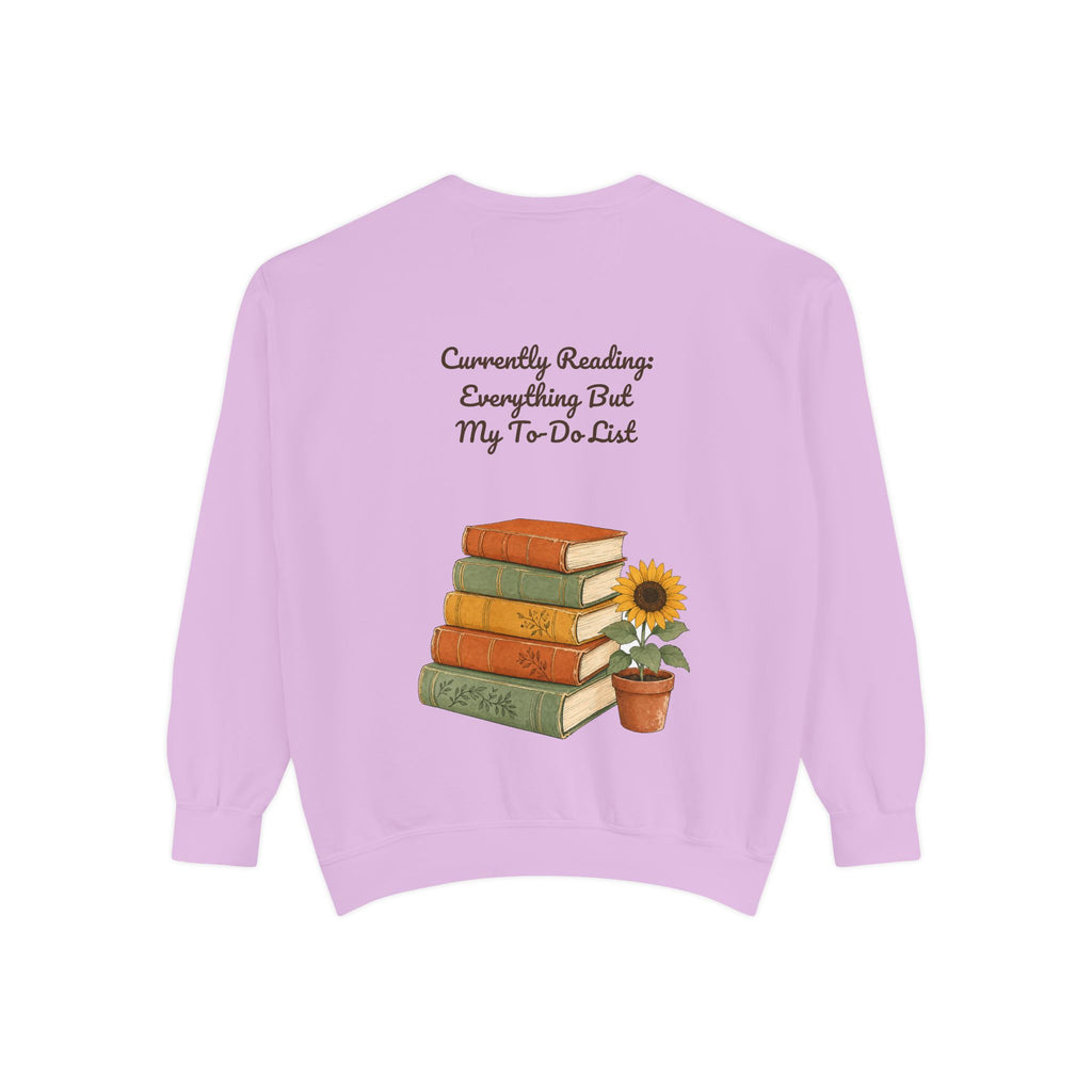 Currently Reading Everything But My To-Do List Shirt, Funny Bookish Tee, Book Lover Reader Gift