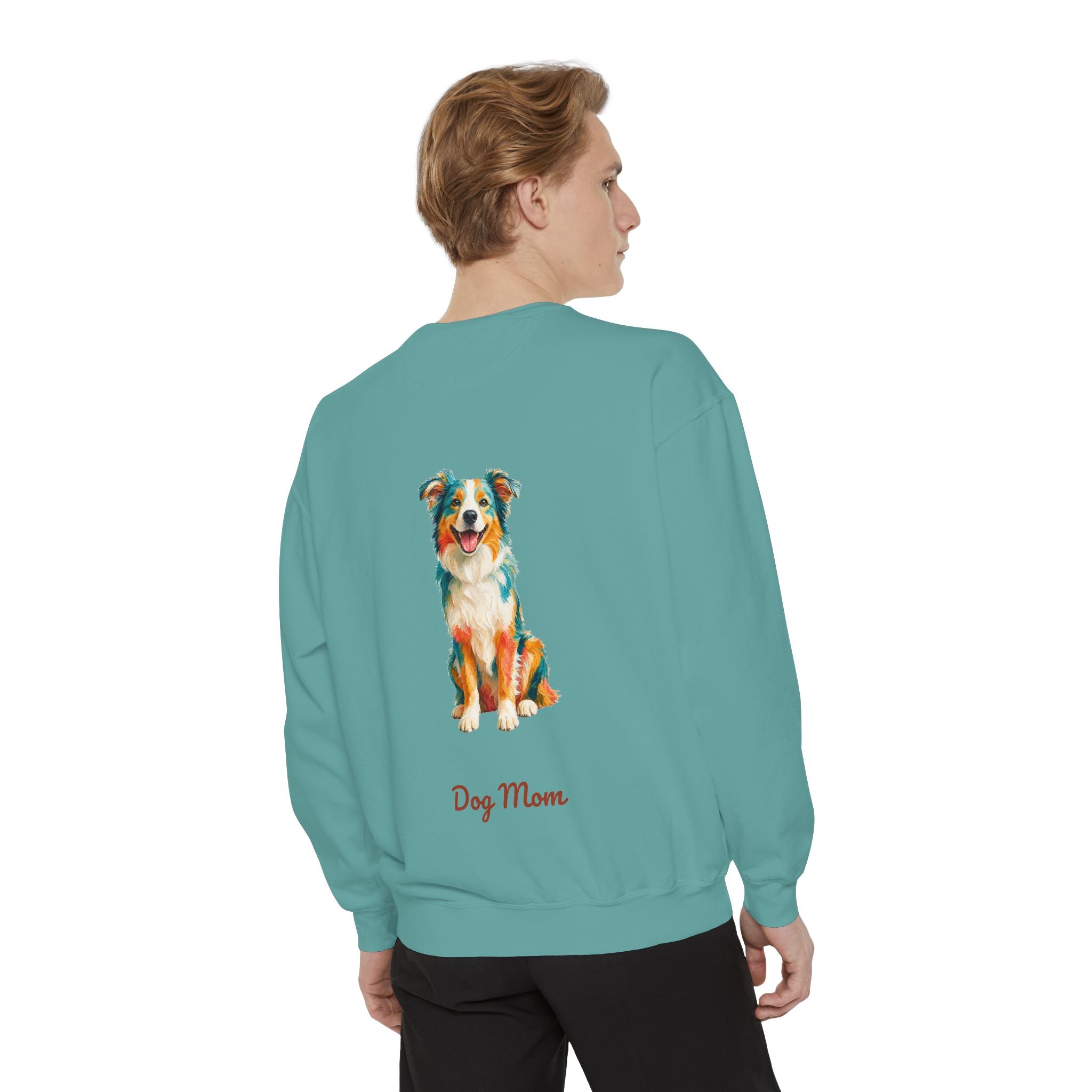 Dog Mom Shirt, Vibrant Painterly Dog Tee, Bold Dog Lover Gift, Colorful Dog Owner Sweatshirt