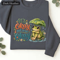 It's OK To Not Be OK Shirt, Cute Frog Mental Health Tee, Awareness Gift, Kawaii Frog Sweatshirt