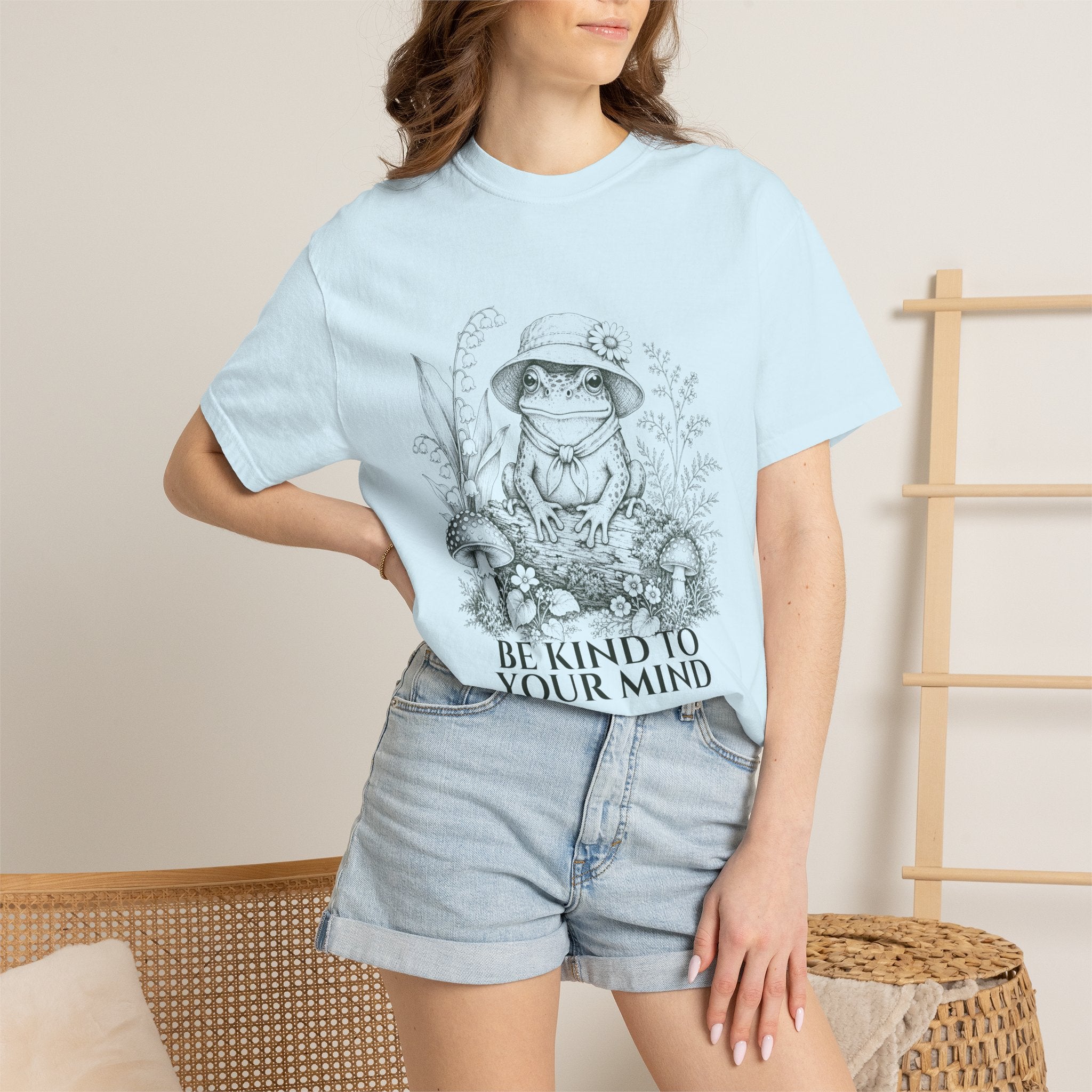 Be Kind To Your Mind Shirt, Cute Frog Tee, Mental Health Awareness Gift, Kawaii Frog Sweatshirt