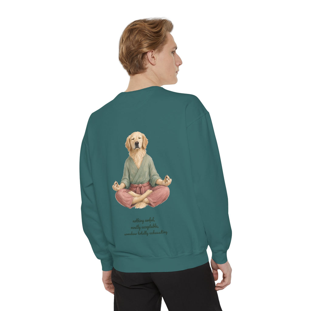 Yoga Dog Shirt, Namaste Zen Dog Tee, Funny Meditation Dog Mom Gift, Painterly Dog Lover Sweatshirt