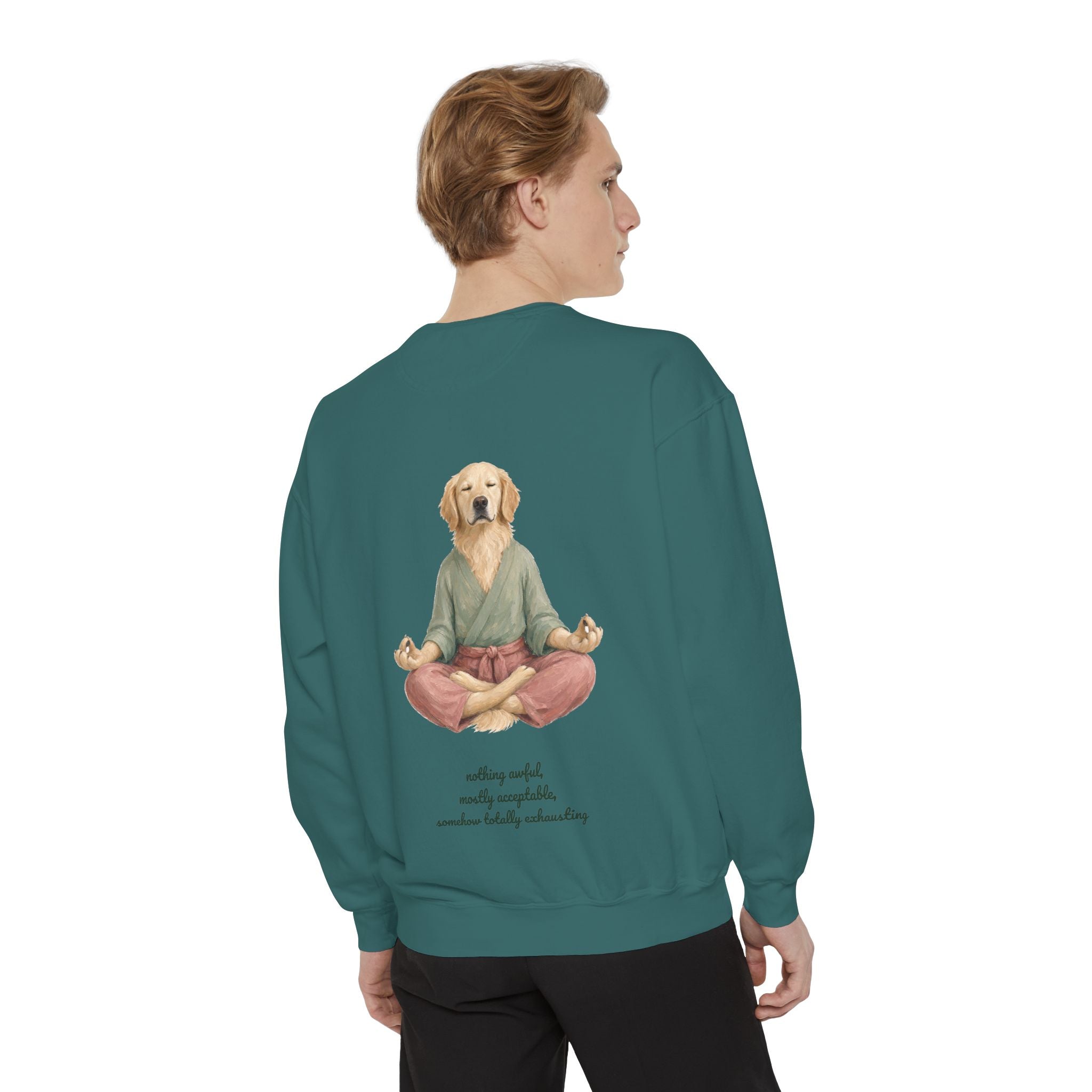 Yoga Dog Shirt, Namaste Zen Dog Tee, Funny Meditation Dog Mom Gift, Painterly Dog Lover Sweatshirt
