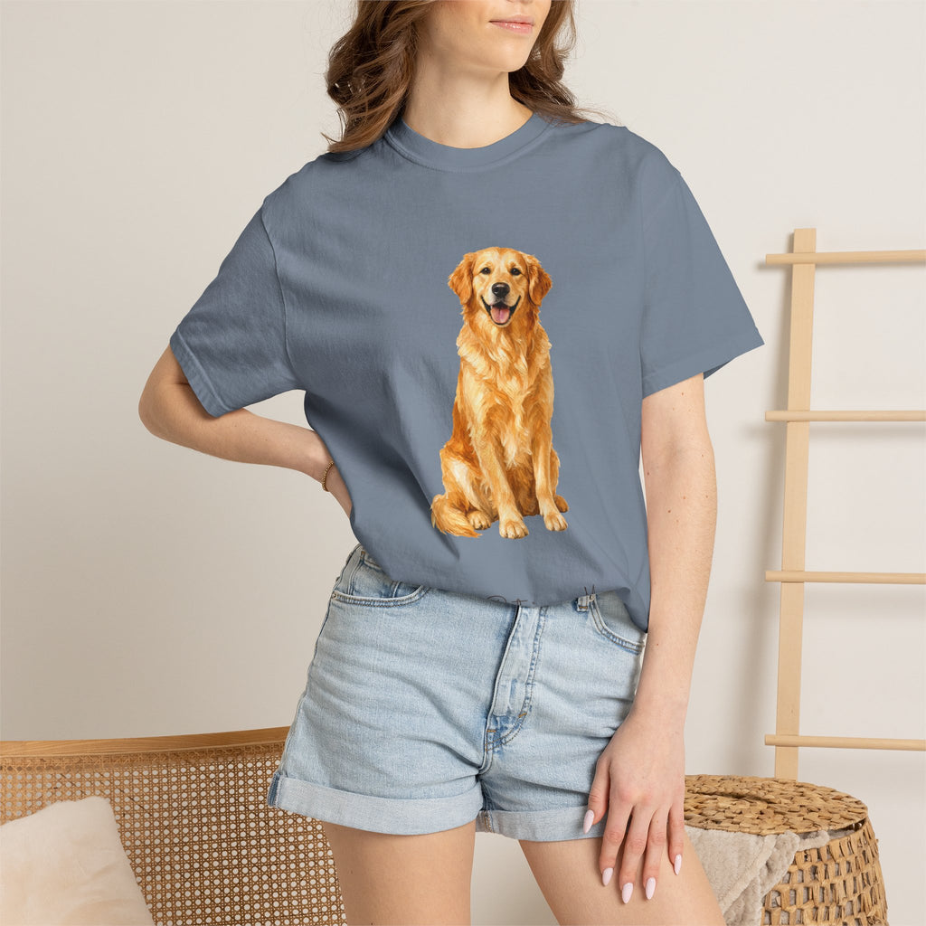 Golden Retriever Mom Shirt, Painterly Golden Dog Mom Tee, Cute Golden Lover Gift, Dog Owner Sweatshirt for Her