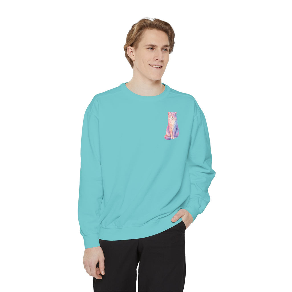 Cat Mom Shirt, Pastel Painterly Cat Tee, Cute Cat Lover Gift, Cat Owner Sweatshirt for Her