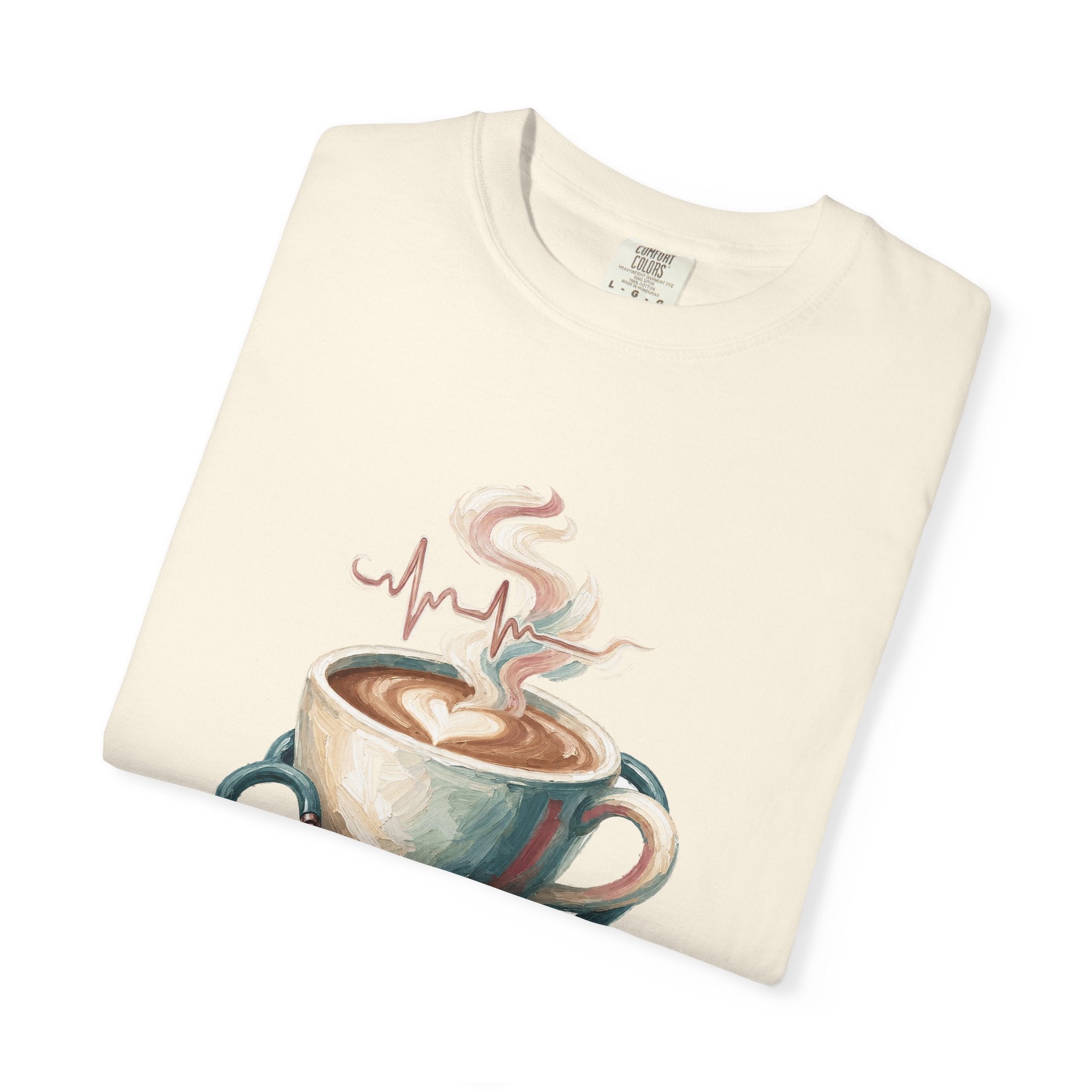 Nurse Shirt, Fueled by Coffee and Compassion Tee, Nurse Week RN Gift, Painterly Nurse Coffee Sweatshirt