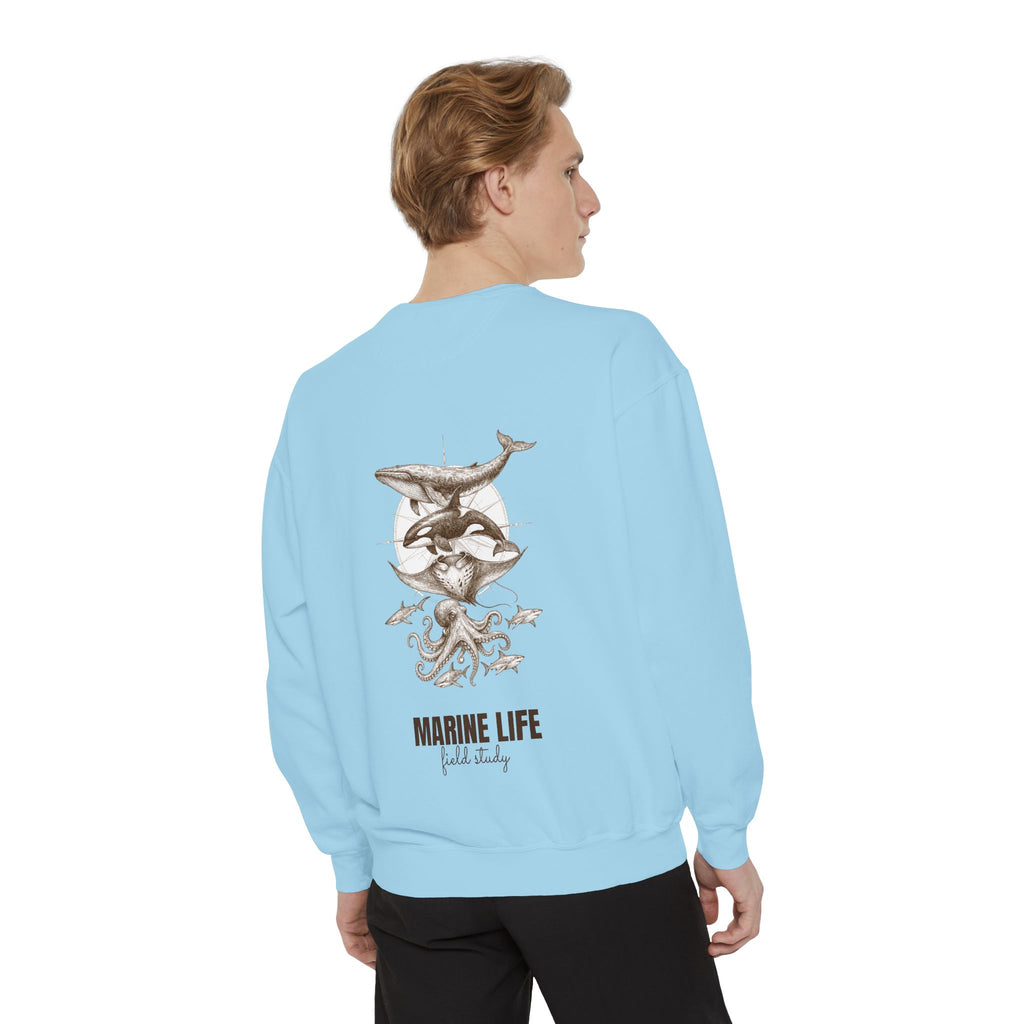 Ocean Life Sketch Shirt, Vintage Marine Animals Tee, Sailor Journal Sea Life Gift, Nautical Ocean Lover Sweatshirt
