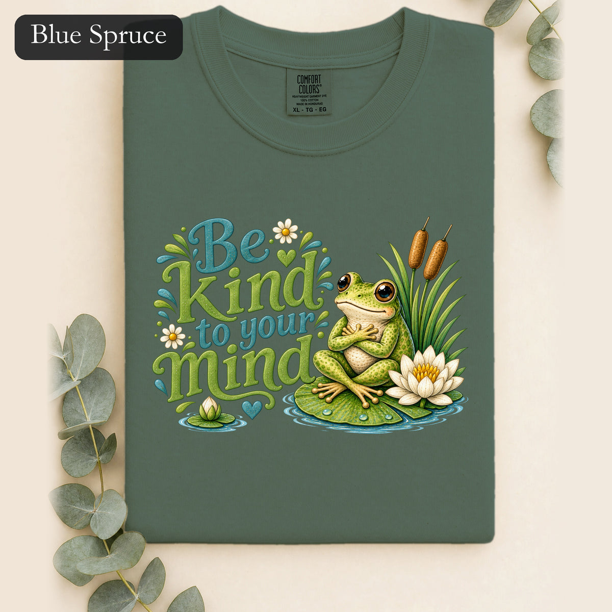 Be Kind To Your Mind Shirt, Cute Frog Tee, Mental Health Awareness Gift, Kawaii Frog Shirt