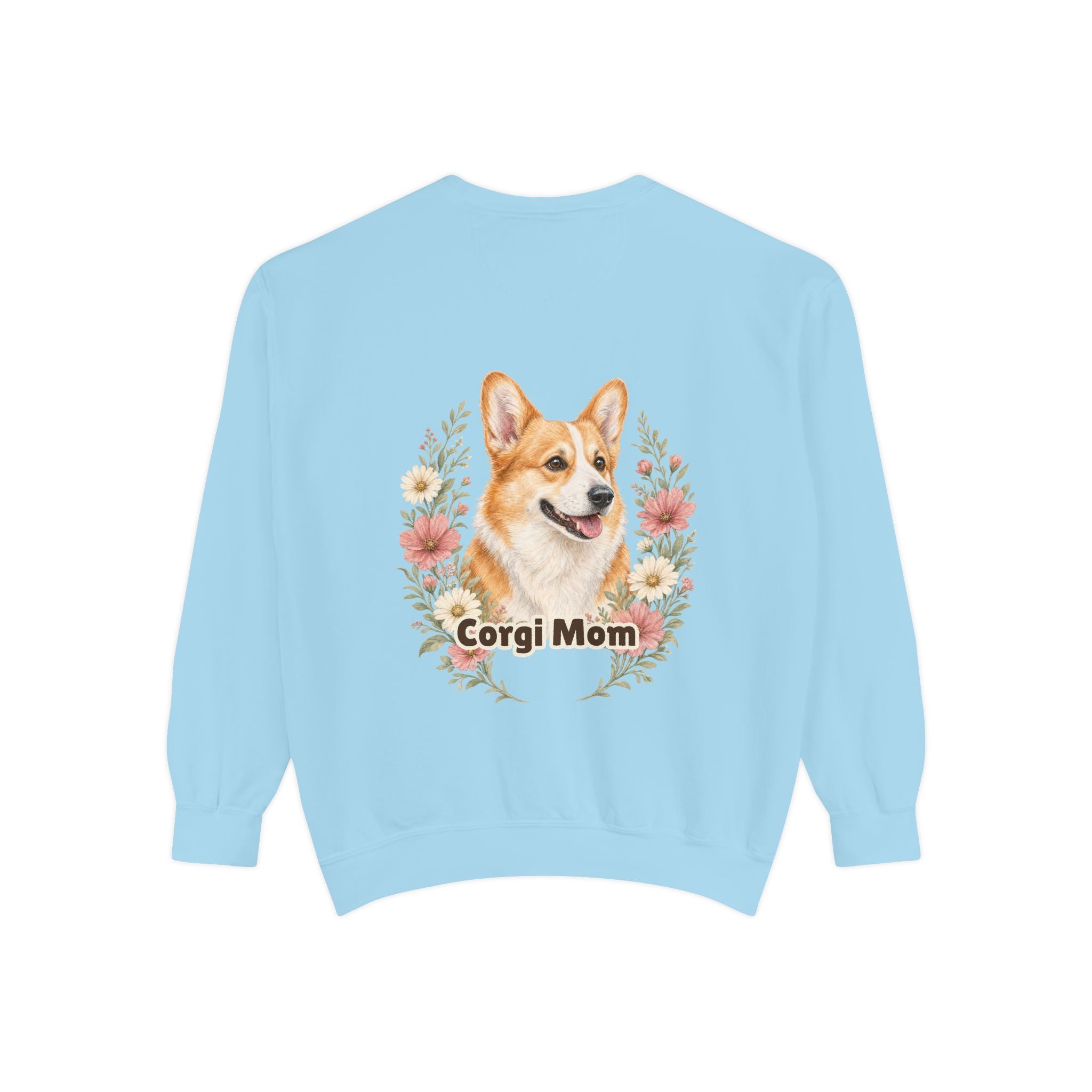 Corgi Mom Shirt, Corgi Mama Tee, Dog Mom Gift, Wildflower Corgi Lover Sweatshirt, Cute Dog Owner Gift