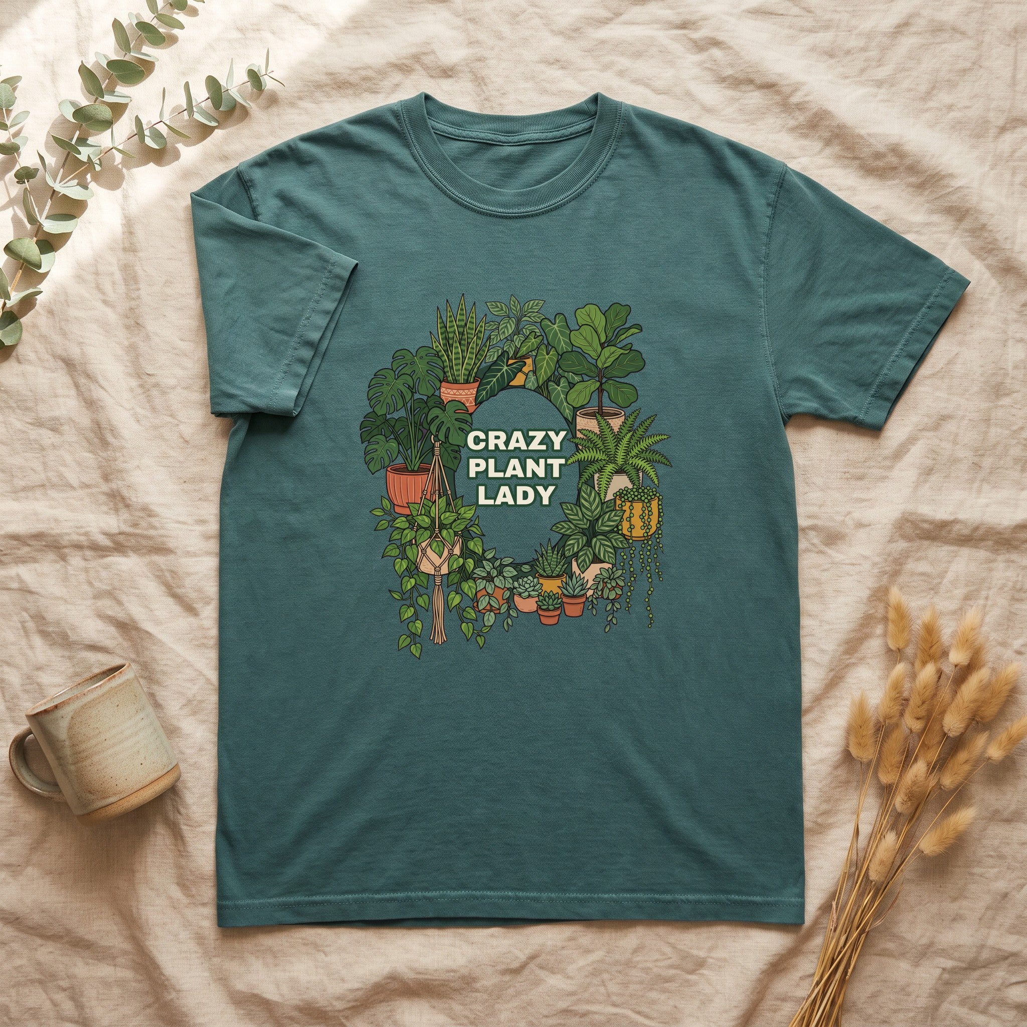Crazy Plant Lady Shirt, Plant Mom Tee, Houseplant Lover Gift, Gardening Plant Sweatshirt