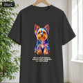 Yorkie Shirt, My Emotional Support Human Is Offline Tee, Funny Yorkshire Terrier Dog Mom Gift, Dog Lover Sweatshirt