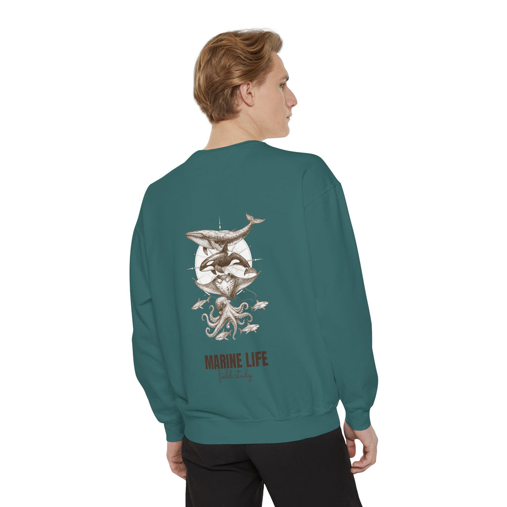 Ocean Life Sketch Shirt, Vintage Marine Animals Tee, Sailor Journal Sea Life Gift, Nautical Ocean Lover Sweatshirt