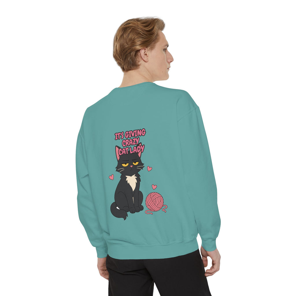 It's Giving Crazy Cat Lady Shirt, Funny Cat Mom Tee, Cat Lover Gift, Sarcastic Cat Owner Sweatshirt