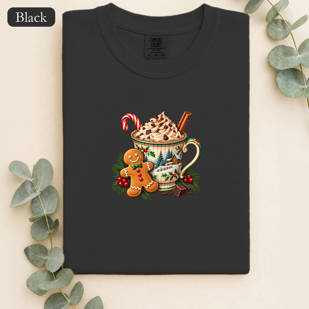 Hot Cocoa and Gingerbread Mug Shirt | Christmas Holiday Cozy