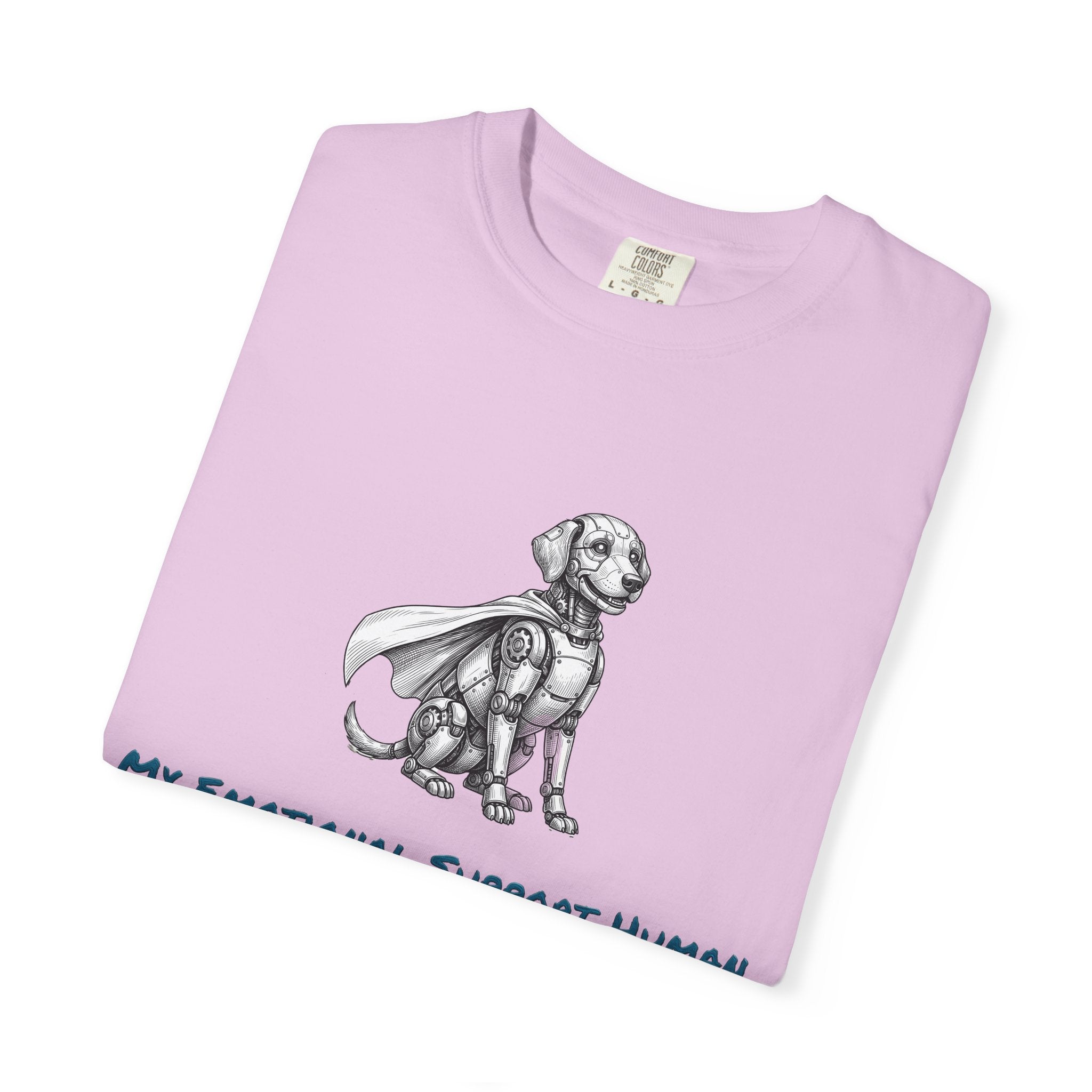 Robot Dog T-Shirt — My Emotional Support Human Is Offline