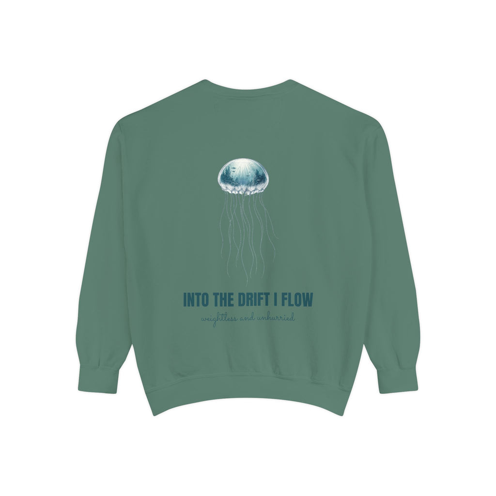 Into the Drift I Flow Shirt, Jellyfish Double Exposure Tee, Ocean Diver Sea Life Gift, Nautical Marine Sweatshirt