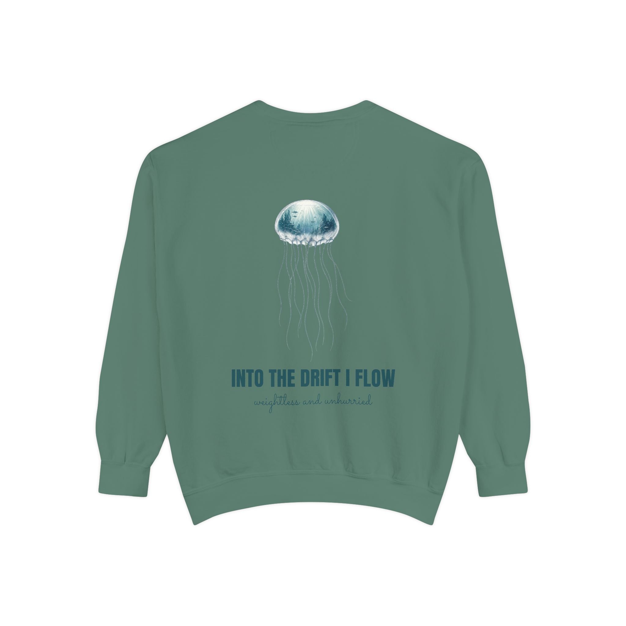 Into the Drift I Flow Shirt, Jellyfish Double Exposure Tee, Ocean Diver Sea Life Gift, Nautical Marine Sweatshirt