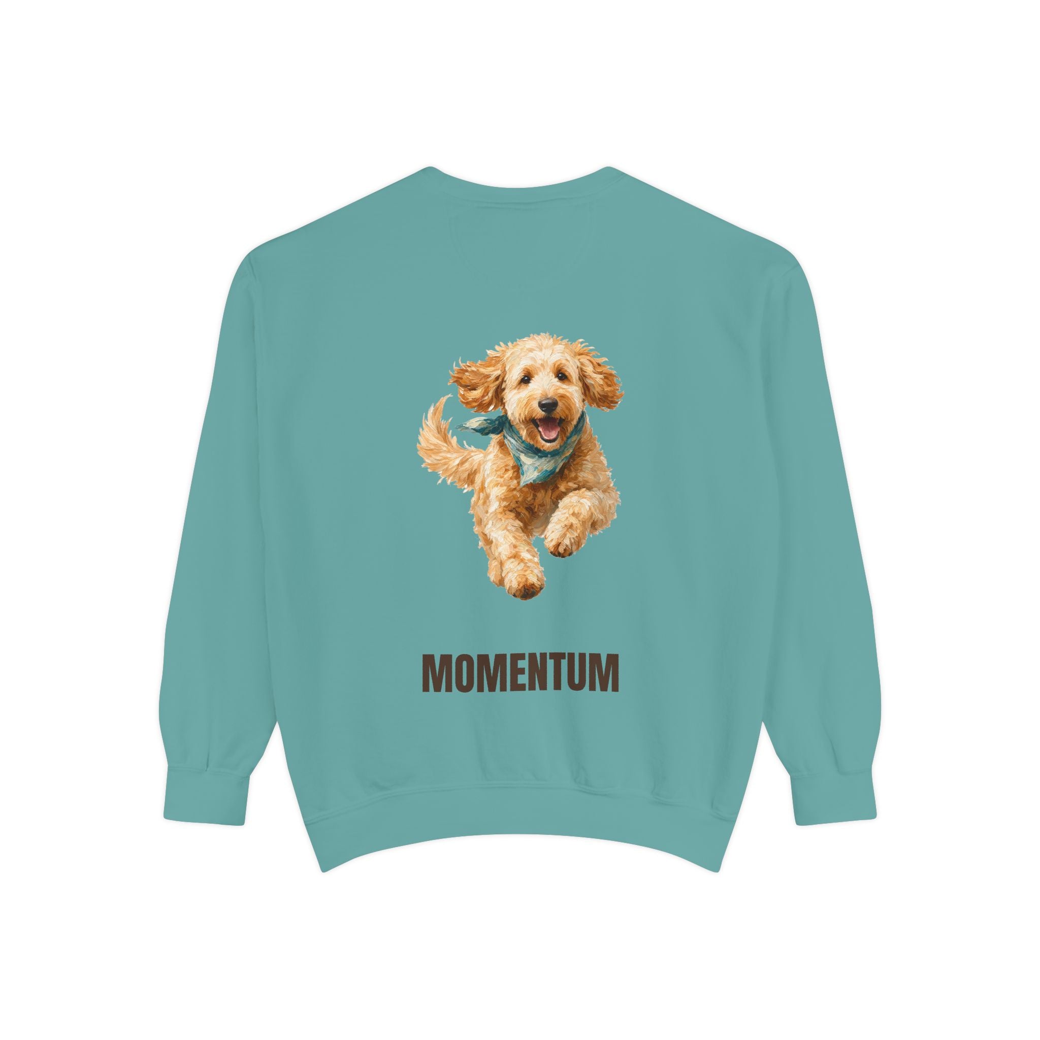 Momentum Goldendoodle Shirt, Running Doodle Dog Tee, Funny Doodle Dog Mom Gift, Painterly Dog Lover Sweatshirt