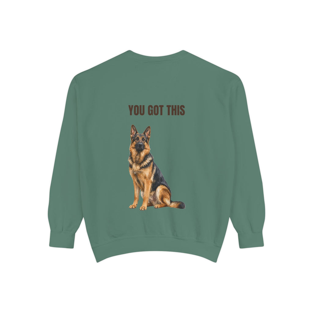 You Got This German Shepherd Shirt, GSD Dog Lover Motivational Tee, Encouragement Dog Mom Gift, Painterly Dog Sweatshirt