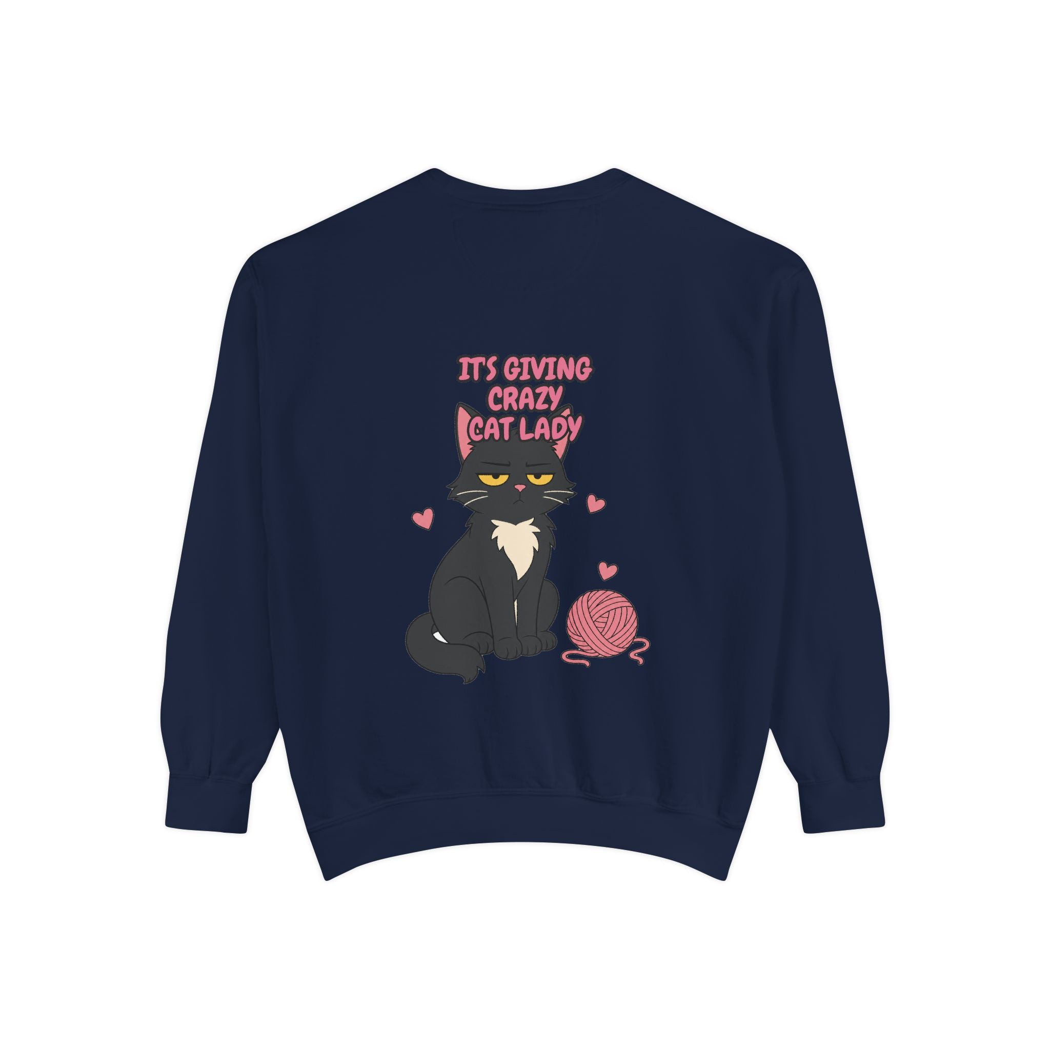 It's Giving Crazy Cat Lady Shirt, Funny Cat Mom Tee, Cat Lover Gift, Sarcastic Cat Owner Sweatshirt