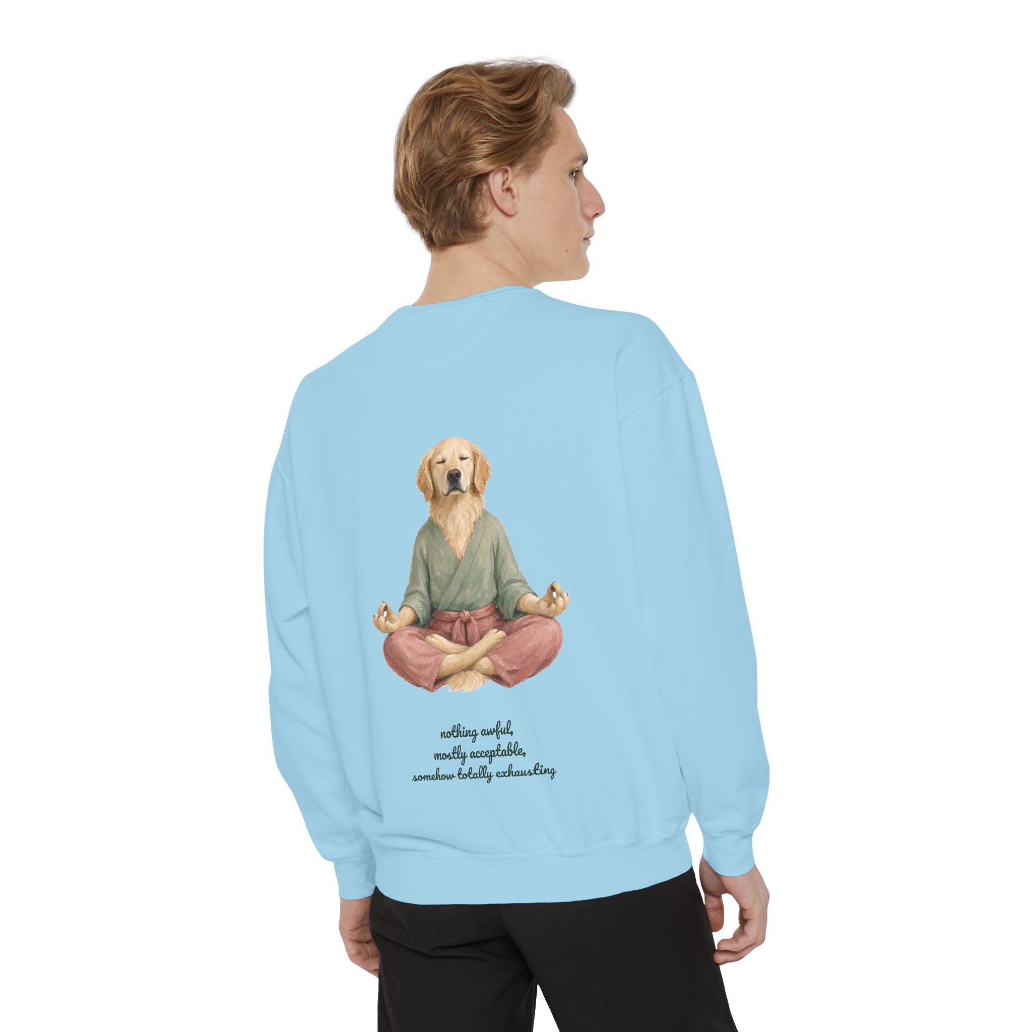 Yoga Dog Shirt, Namaste Zen Dog Tee, Funny Meditation Dog Mom Gift, Painterly Dog Lover Sweatshirt