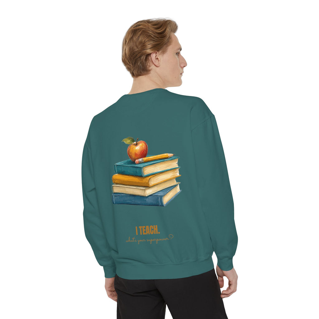 Teacher Shirt, I Teach What's Your Superpower Tee, Teacher Appreciation Gift, Painterly Back to School Sweatshirt