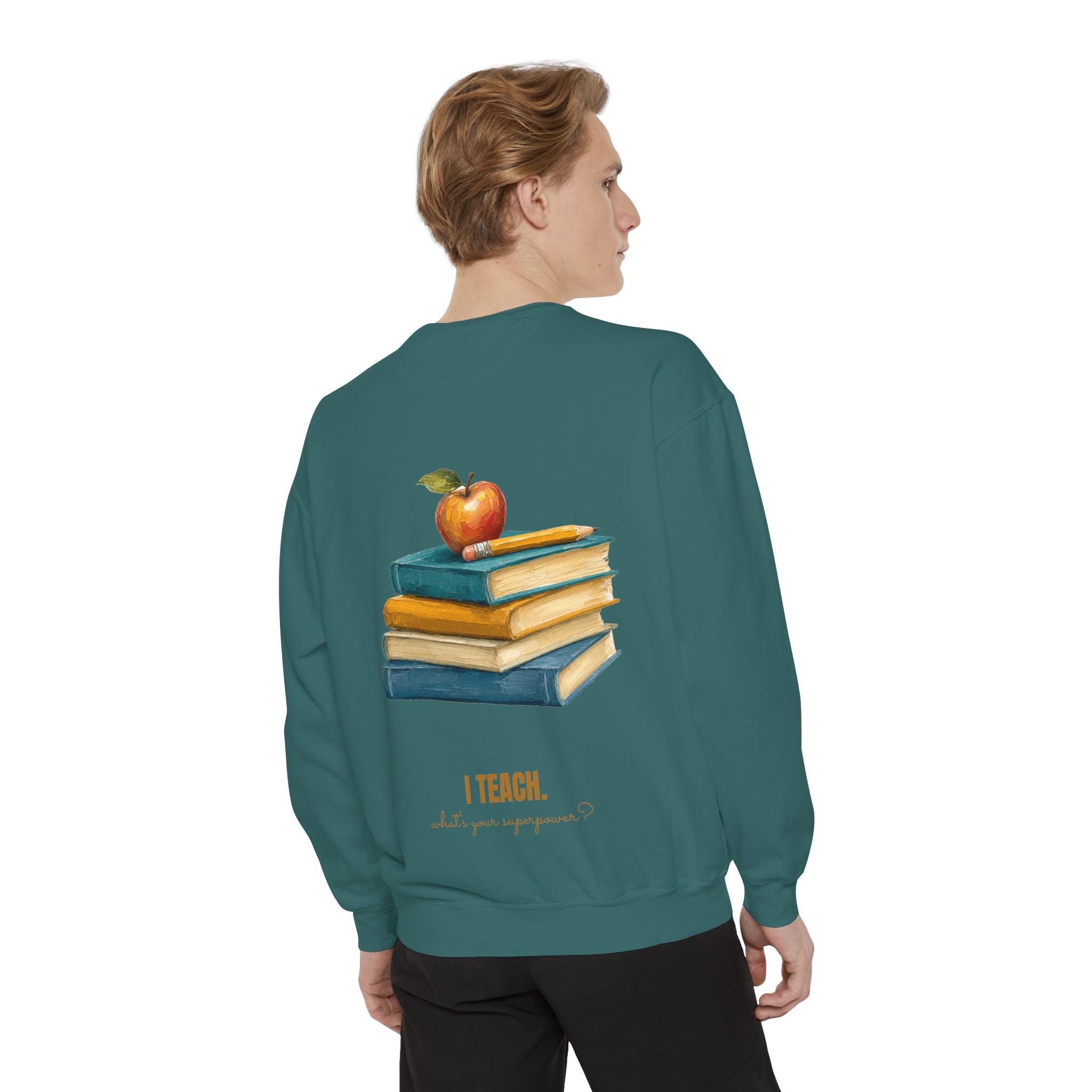 Teacher Shirt, I Teach What's Your Superpower Tee, Teacher Appreciation Gift, Painterly Back to School Sweatshirt