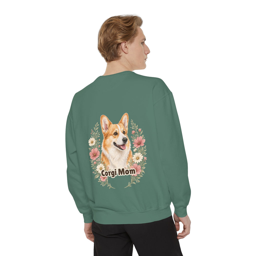 Corgi Mom Shirt, Corgi Mama Tee, Dog Mom Gift, Wildflower Corgi Lover Sweatshirt, Cute Dog Owner Gift