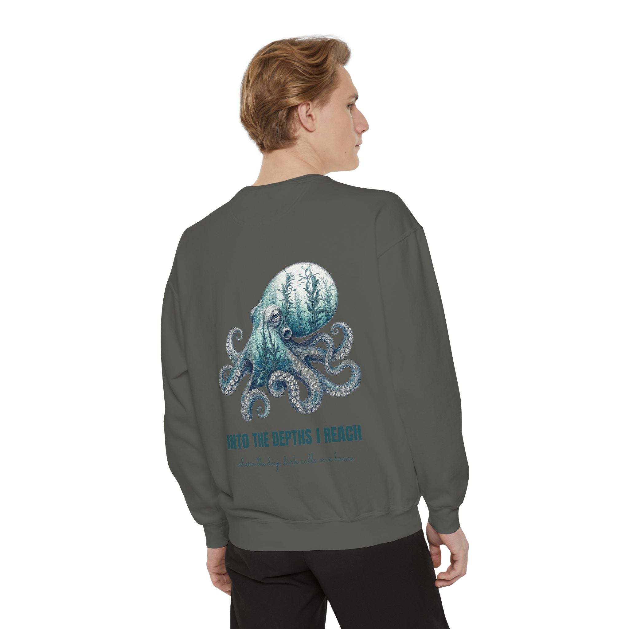 Into the Depths I Reach Shirt, Octopus Double Exposure Tee, Ocean Diver Sea Life Gift, Nautical Marine Sweatshirt