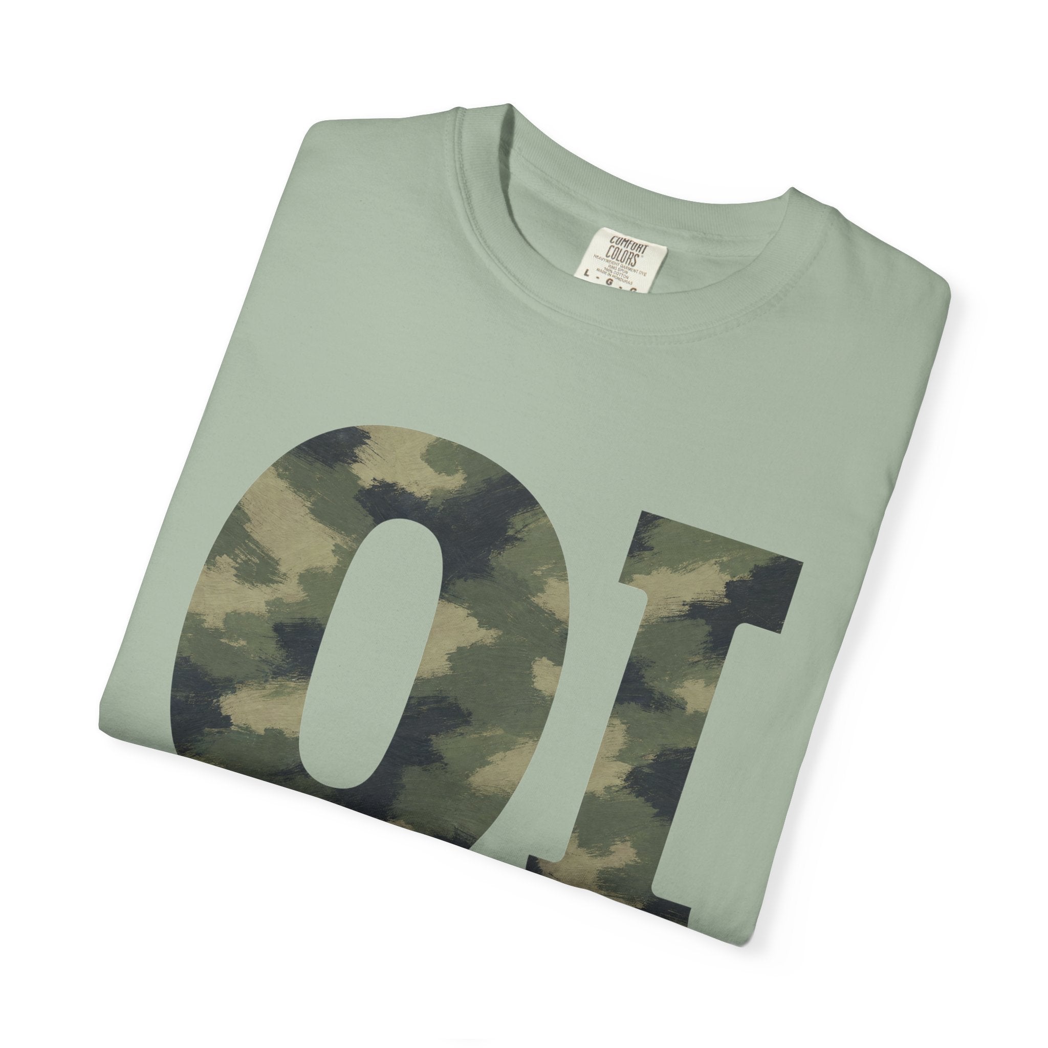 Organic Intervention Camo Hoodie, OI Monogram Anti-Algorithm Sweatshirt, Streetwear Camo Graphic Gift, Bold Statement Hoodie