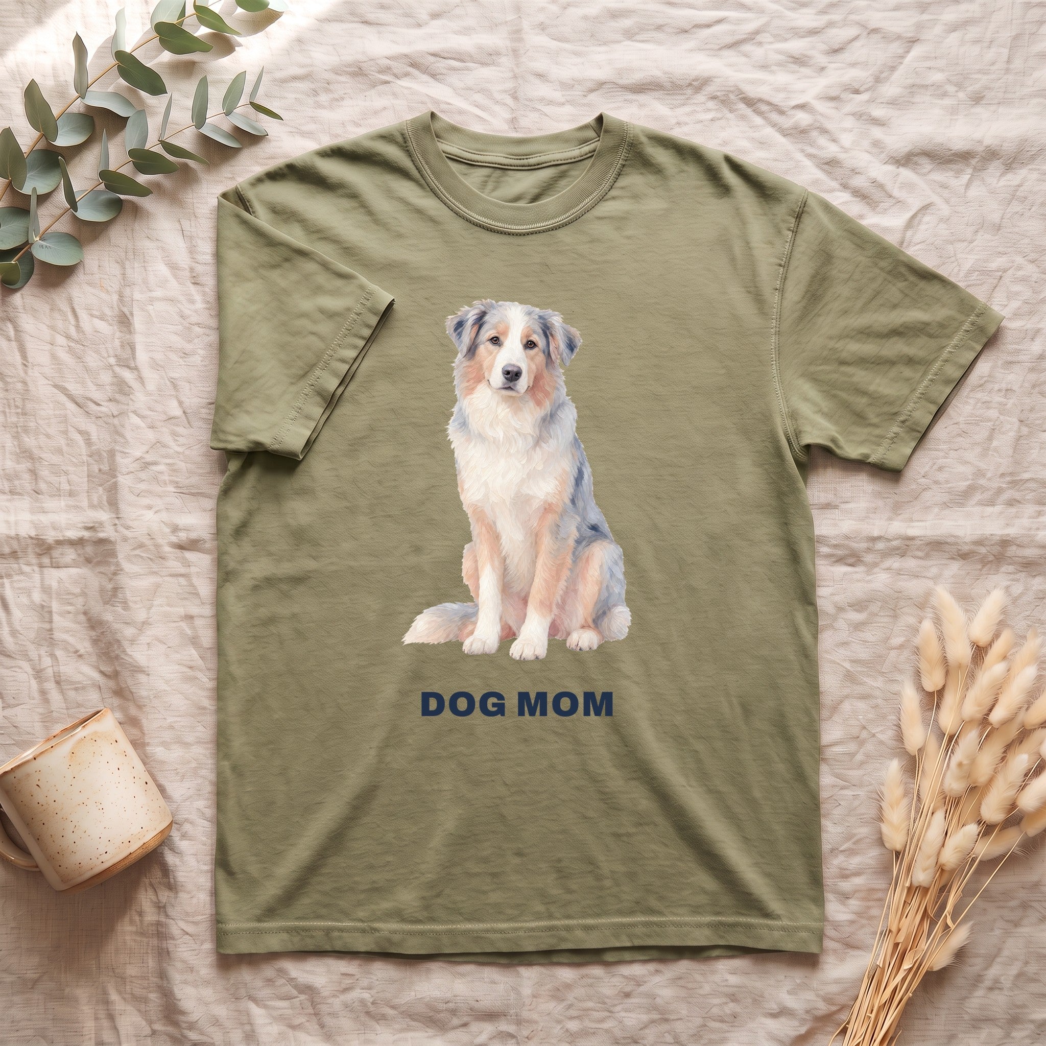 Dog Mom Shirt, Pastel Painterly Dog Tee, Cute Dog Lover Gift, Dog Owner Sweatshirt for Her