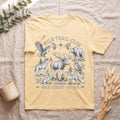 Wild Trail Club Shirt, Woodland Animals Tee, Walk Steady Go Far, Hiking Nature Lover Gift