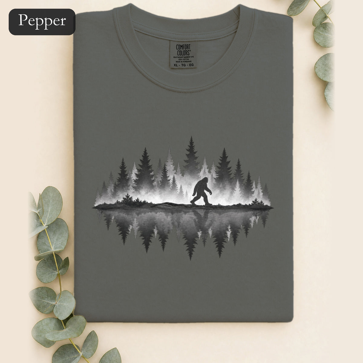 Bigfoot Silhouette Forest Shirt