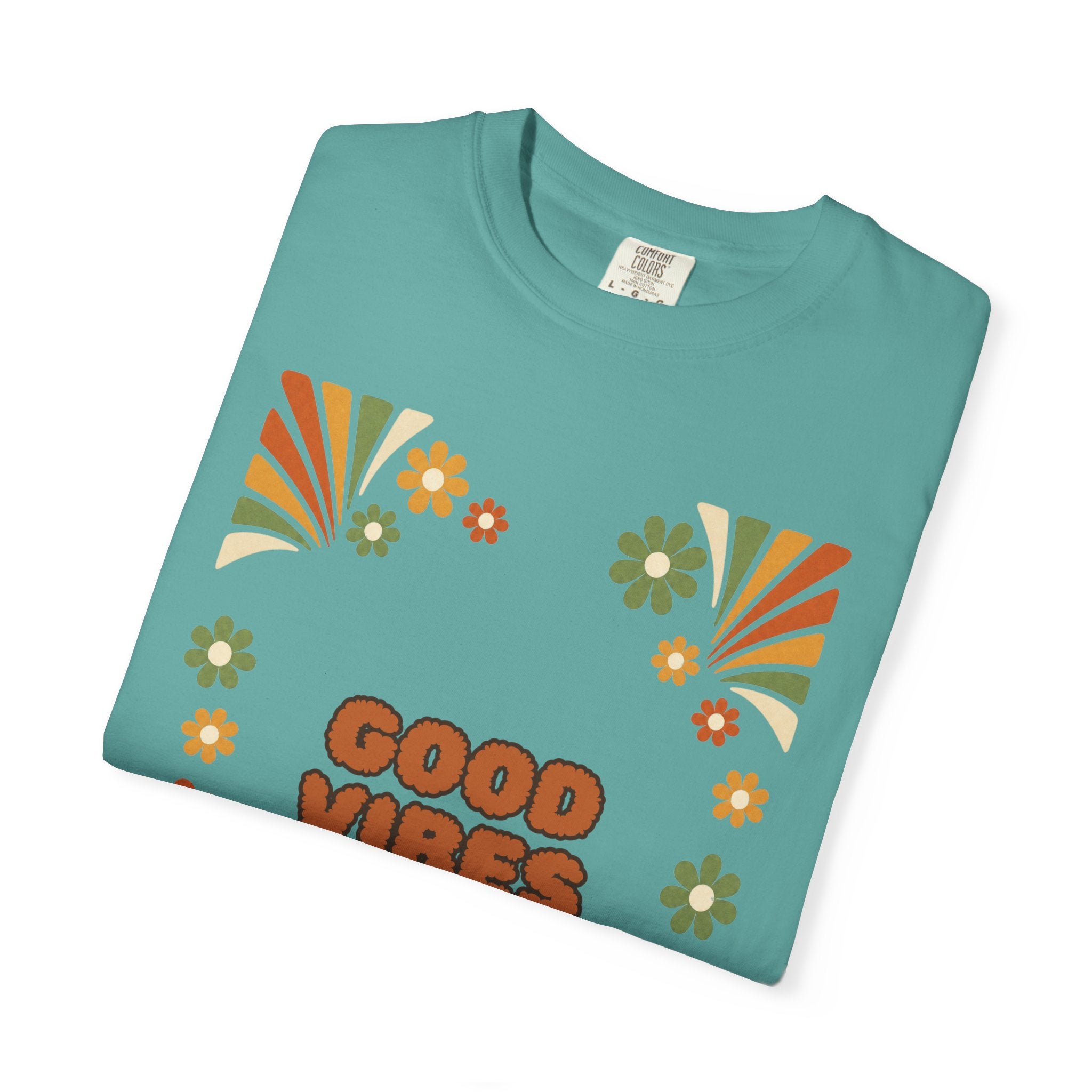 Good Vibes Only Shirt, Retro Groovy Tee, 70s Aesthetic Gift, Positive Affirmation Sweatshirt