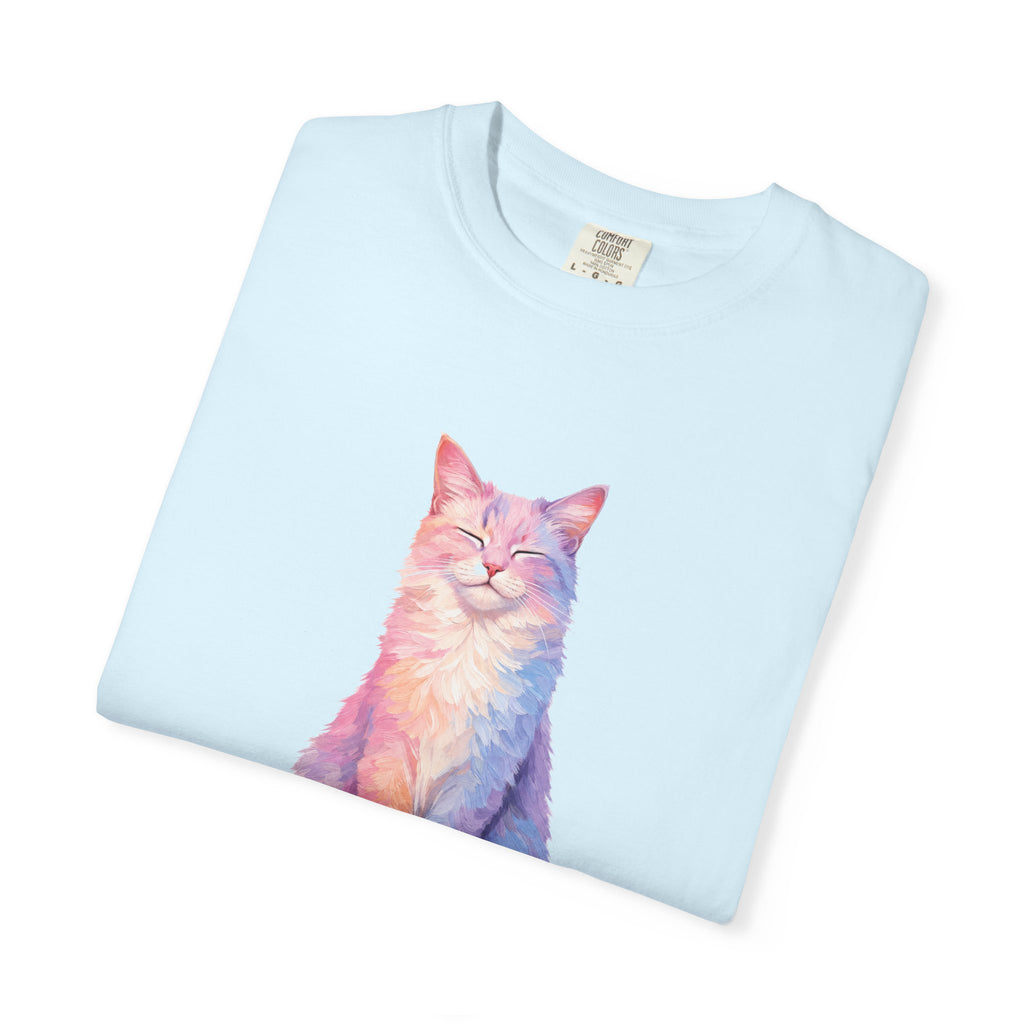 Cat Mom Shirt, Pastel Painterly Cat Tee, Cute Cat Lover Gift, Cat Owner Sweatshirt for Her