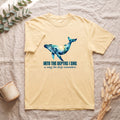 Into the Depths I Sing Shirt, Humpback Whale Double Exposure Tee, Ocean Lover Marine Life Gift, Nautical Sweatshirt