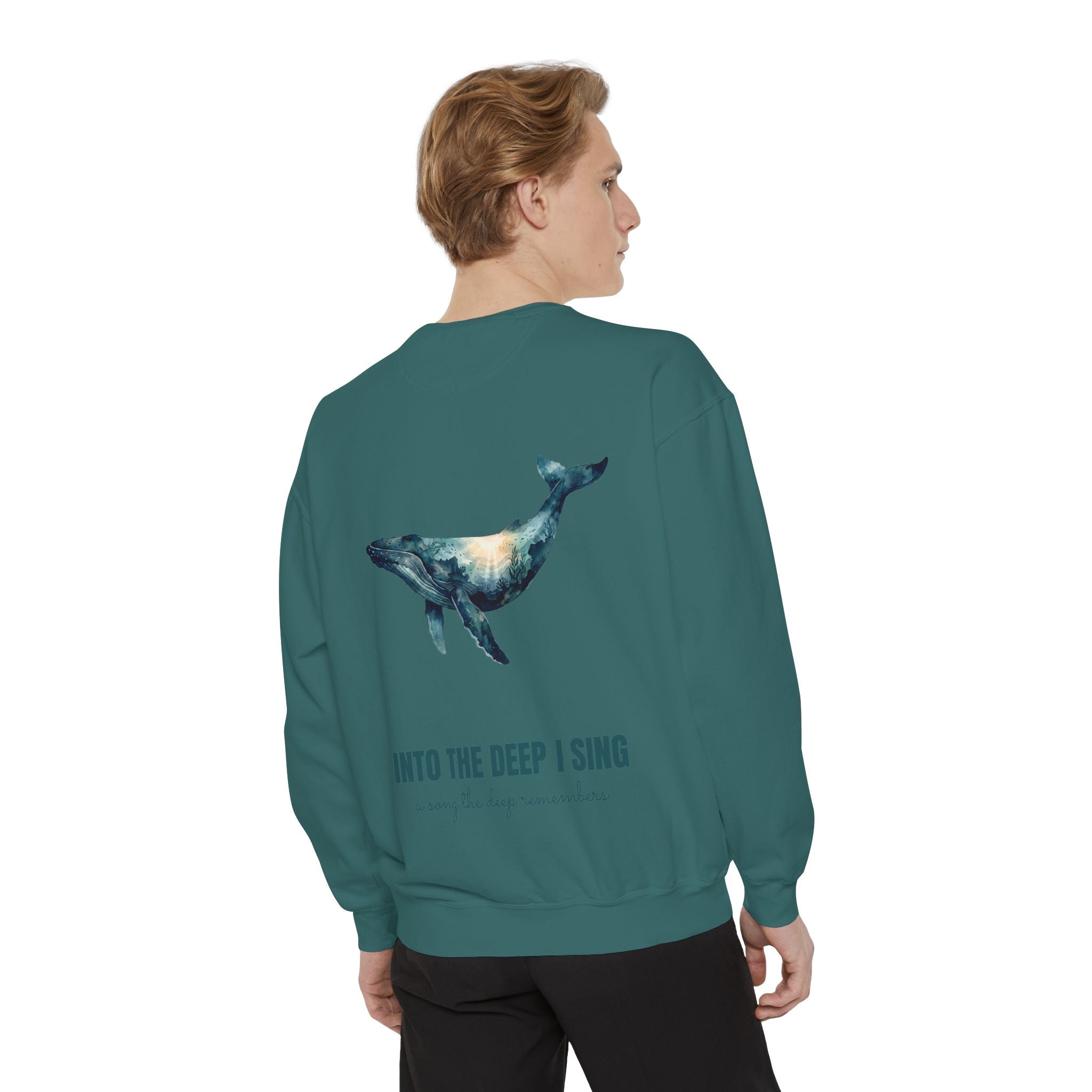 Into the Deep I Sing Shirt, Humpback Whale Double Exposure Tee, Ocean Lover Marine Life Gift, Nautical Sweatshirt