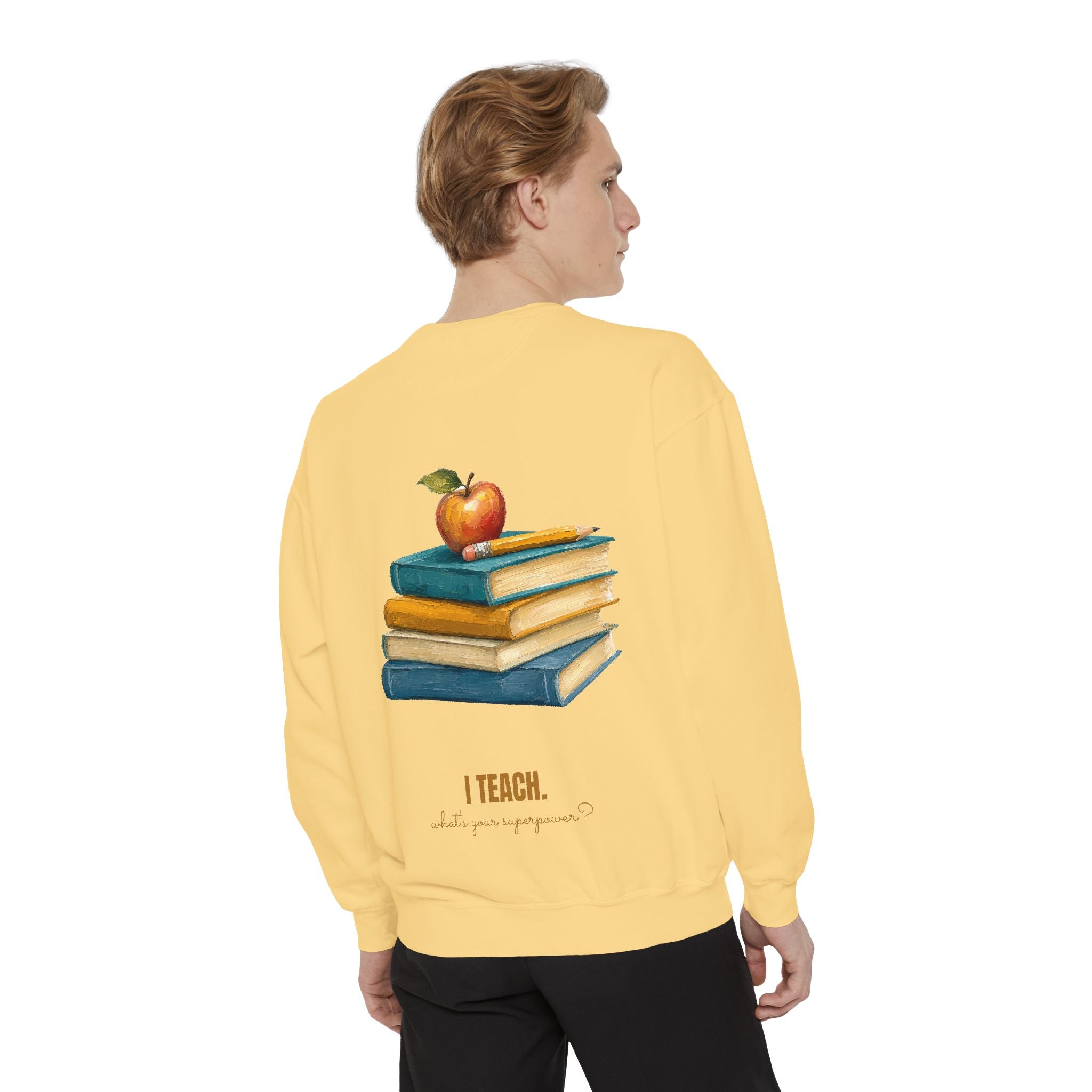 Teacher Shirt, I Teach What's Your Superpower Tee, Teacher Appreciation Gift, Painterly Back to School Sweatshirt
