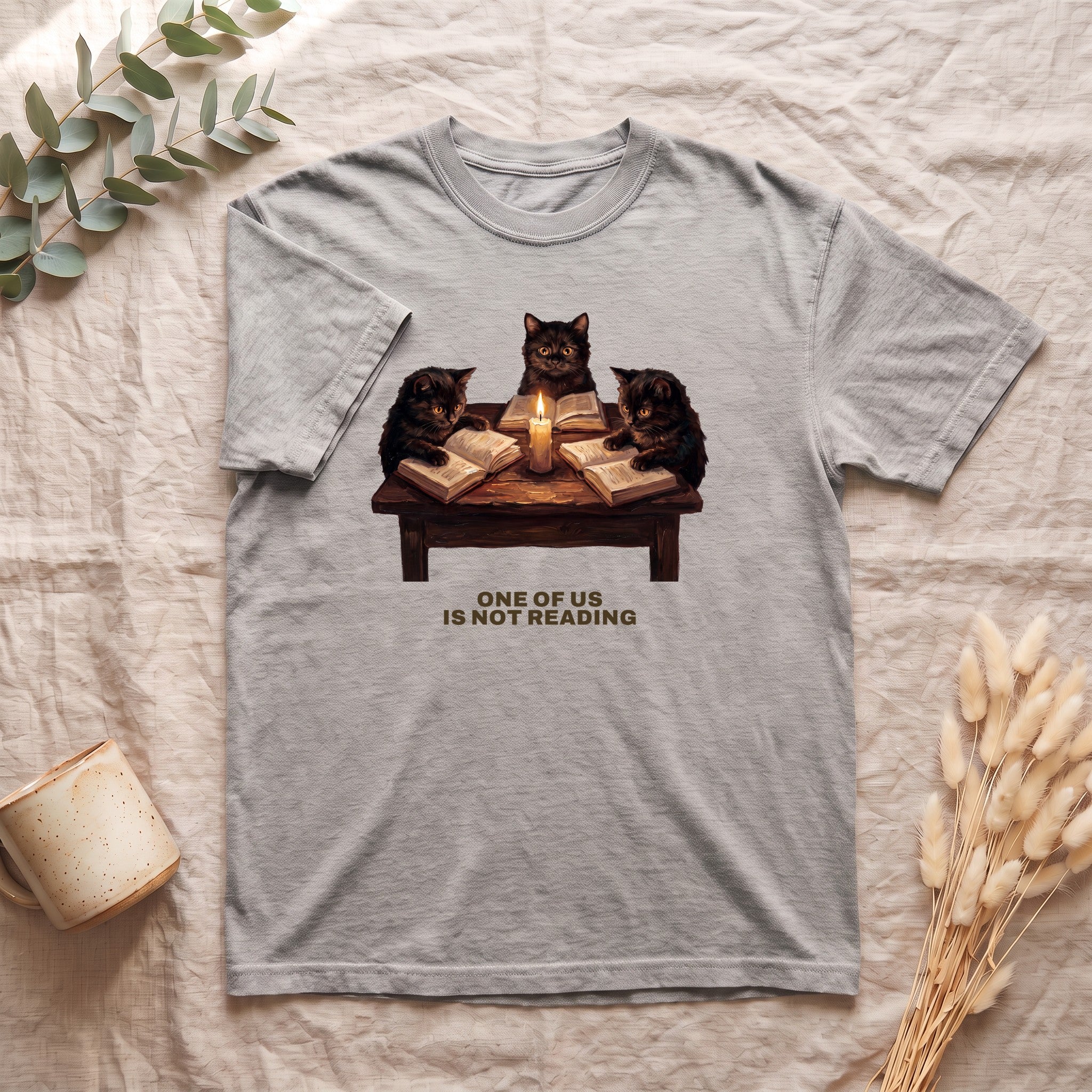 Book Club Cats Shirt, One Of Us Is Not Reading Tee, Funny Book Club Group Tee, Reader Cat Lover Gift