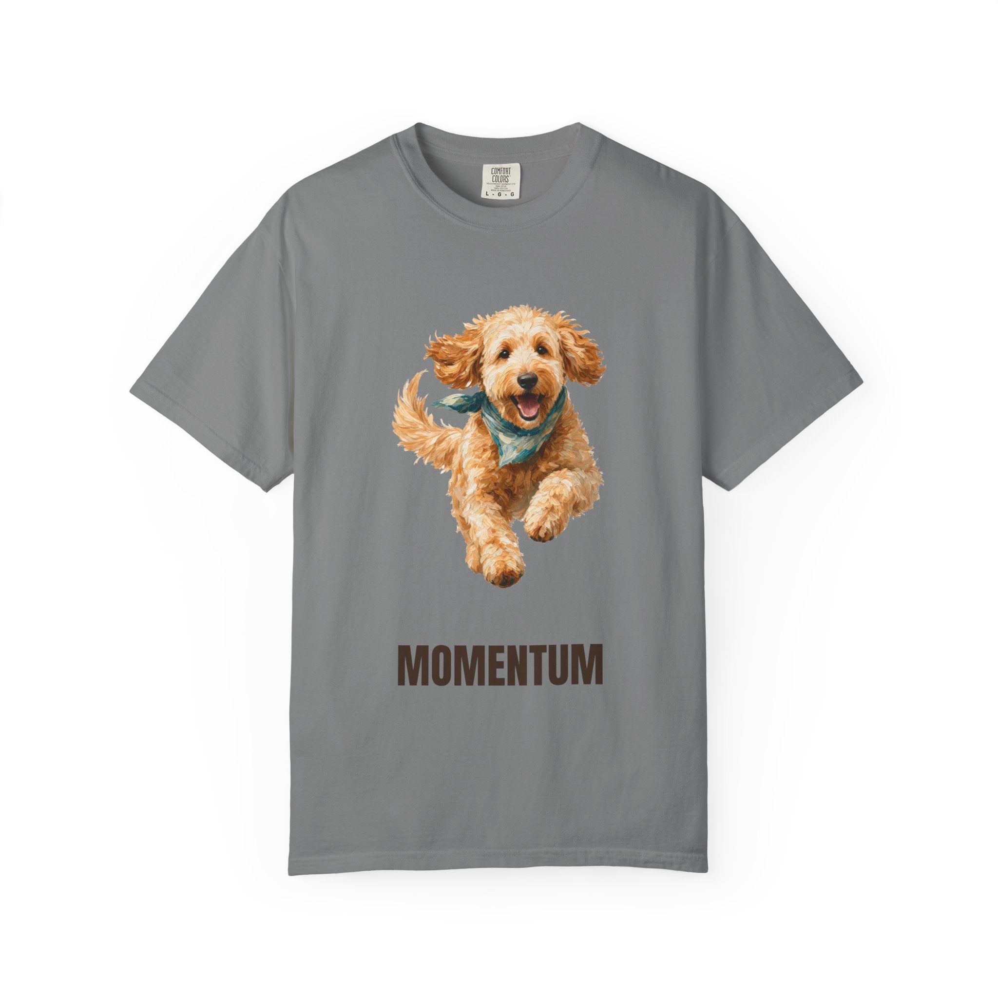Momentum Goldendoodle Shirt, Running Doodle Dog Tee, Funny Doodle Dog Mom Gift, Painterly Dog Lover Sweatshirt