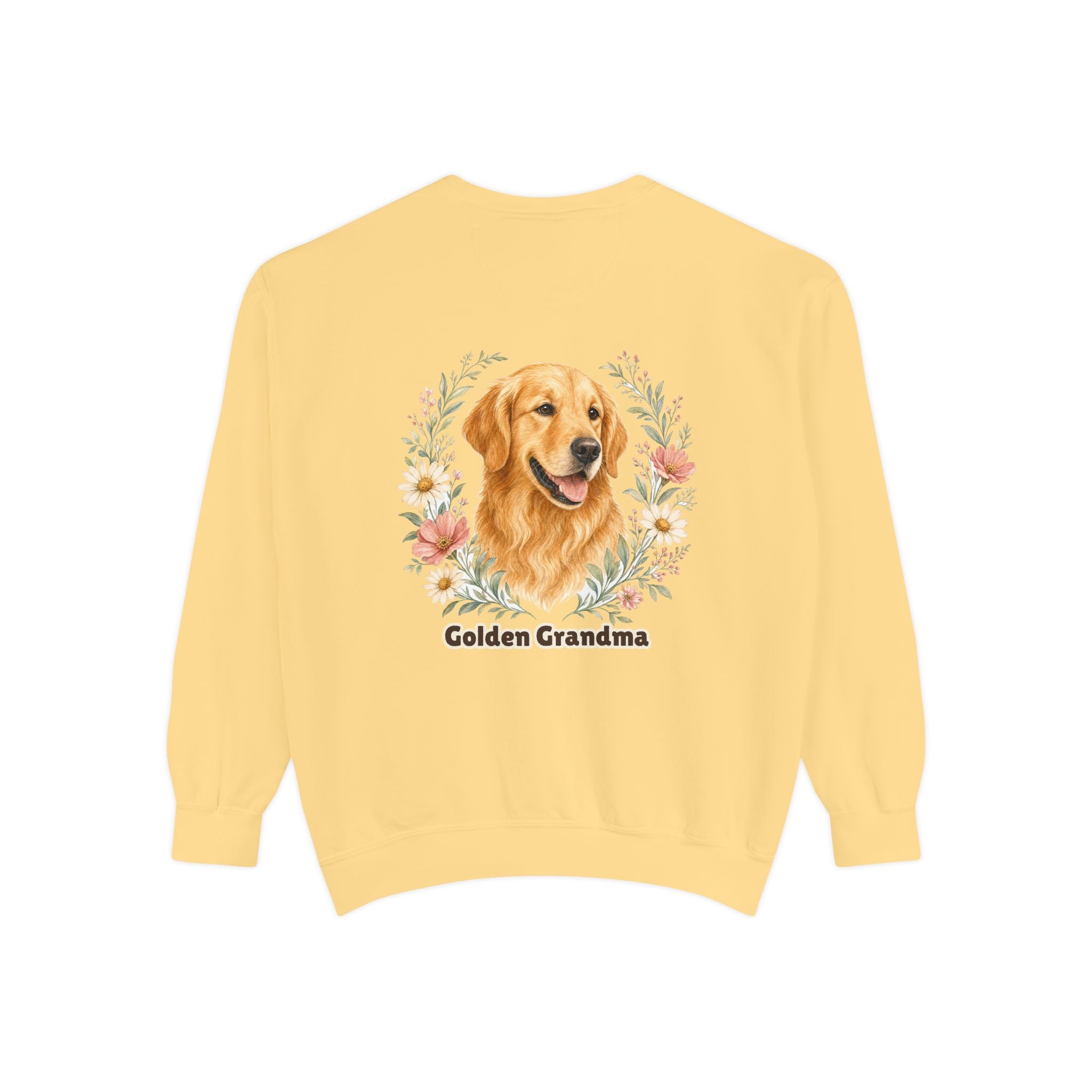 Golden Retriever Grandma Shirt, Golden Grandma Tee, Dog Grandma Gift, Wildflower Dog Lover Sweatshirt
