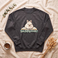 Fluffy Bunny Illustration Unbe-fluffing-lievable!! Sweatshirt | Cute Rabbit Crewneck