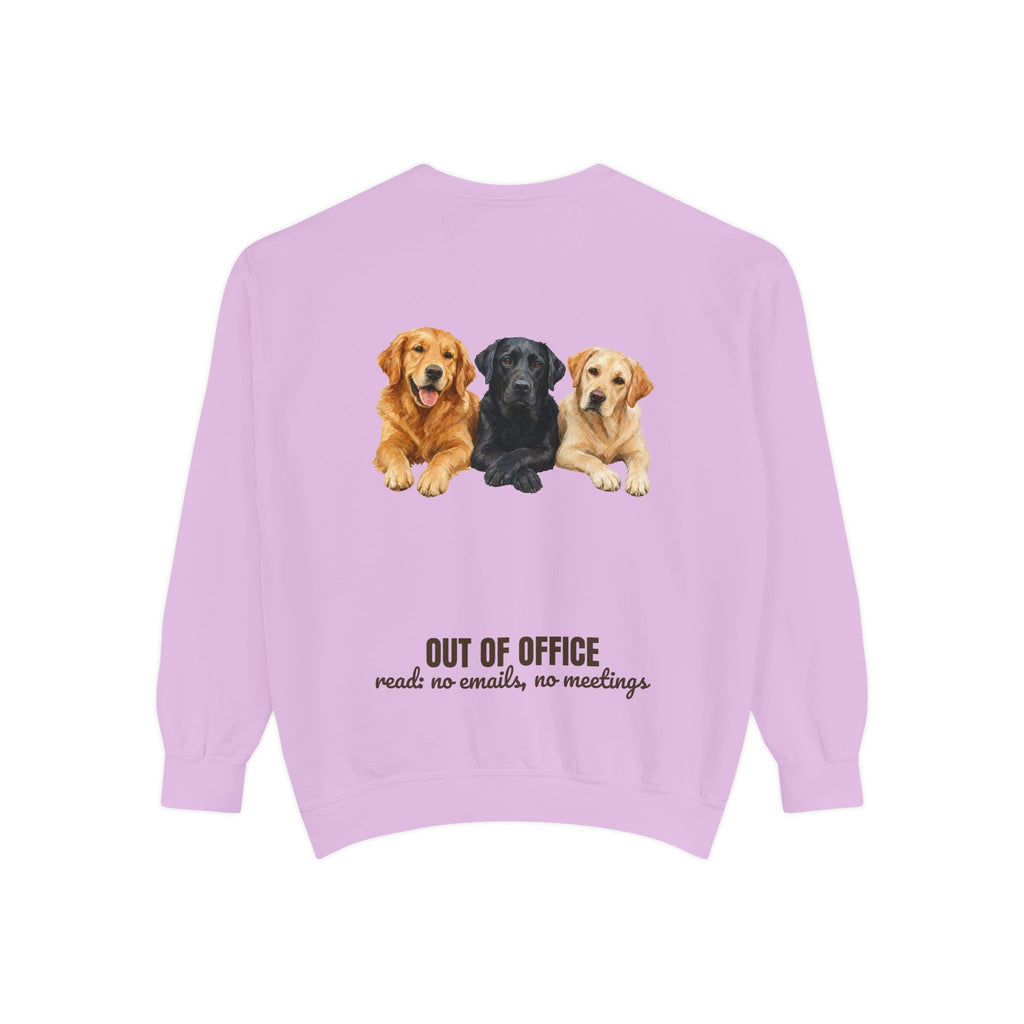 Out of Office Dogs Shirt, No Emails No Meetings Tee, Funny Work Dog Lover Gift, Lazy Weekend Sweatshirt